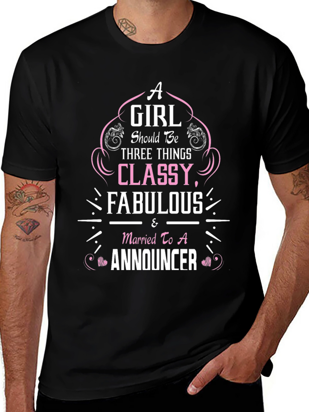 Classy Fabulous Announcer T-Shirt