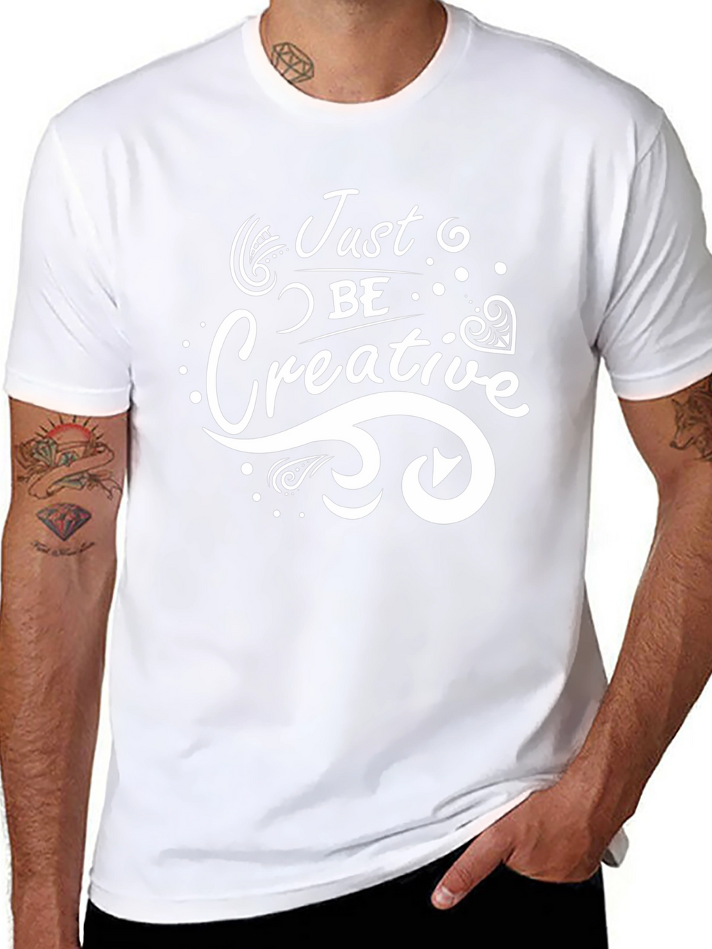Just Be Creative T-Shirt - Modern Design