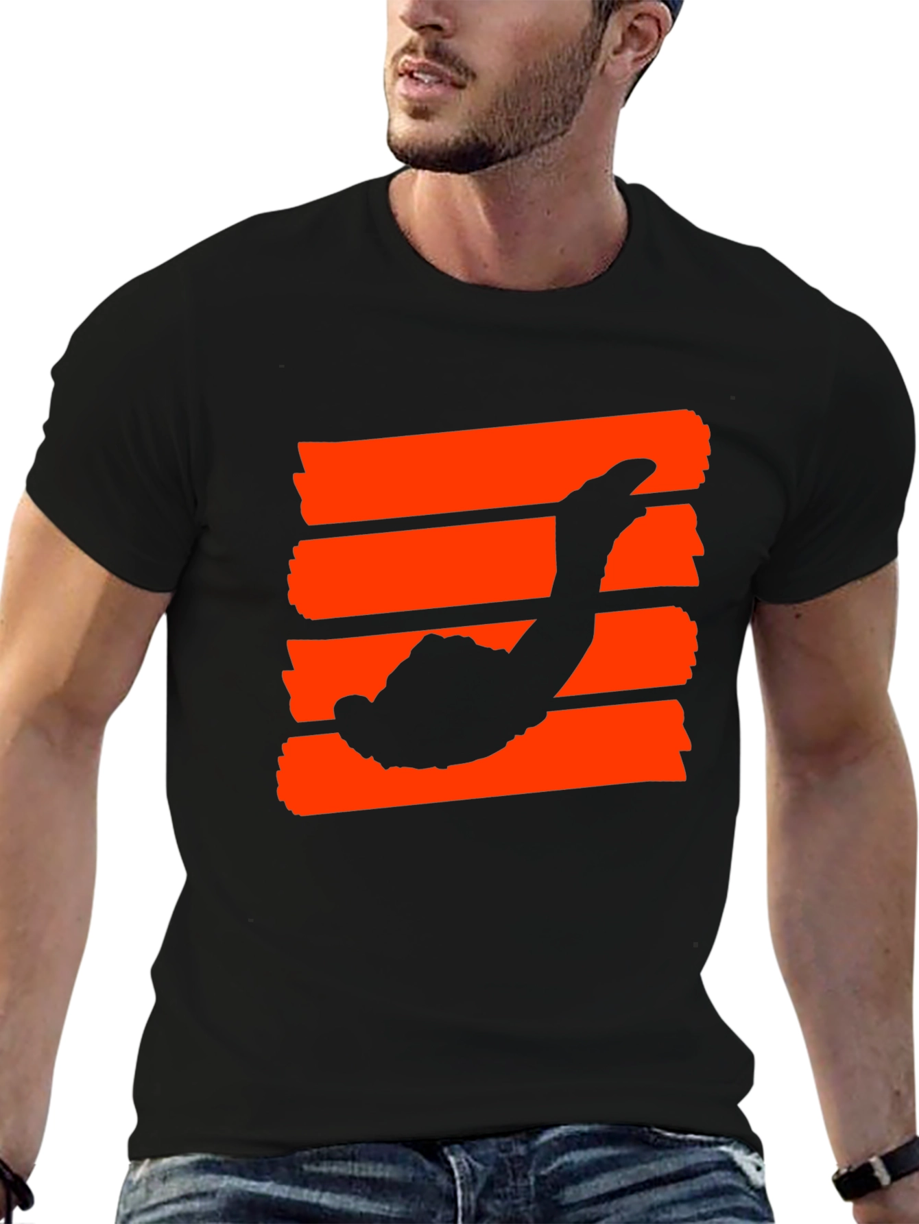 Skydiver Graphic Tee - Black