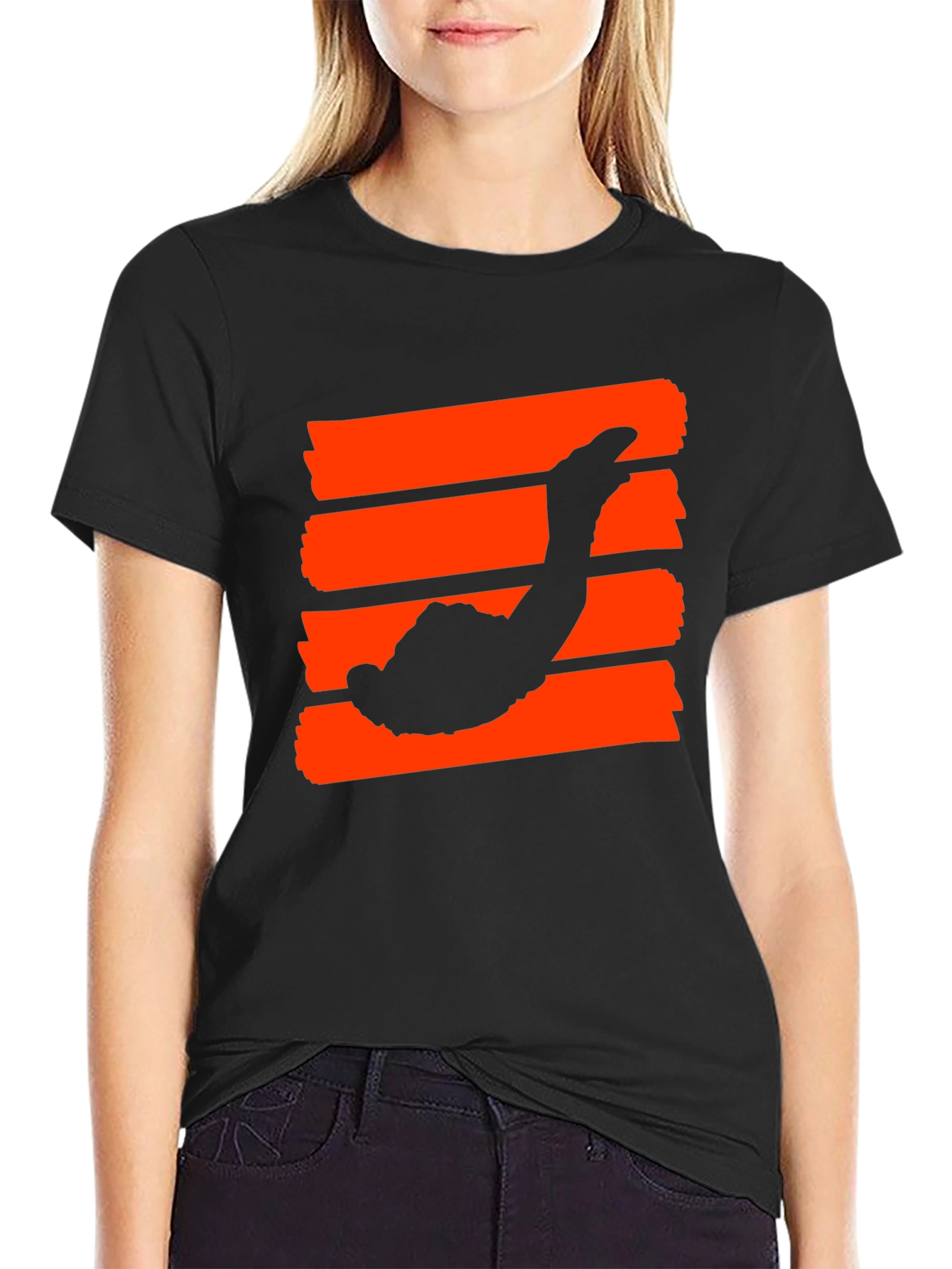 Skydiver Graphic Tee - Black