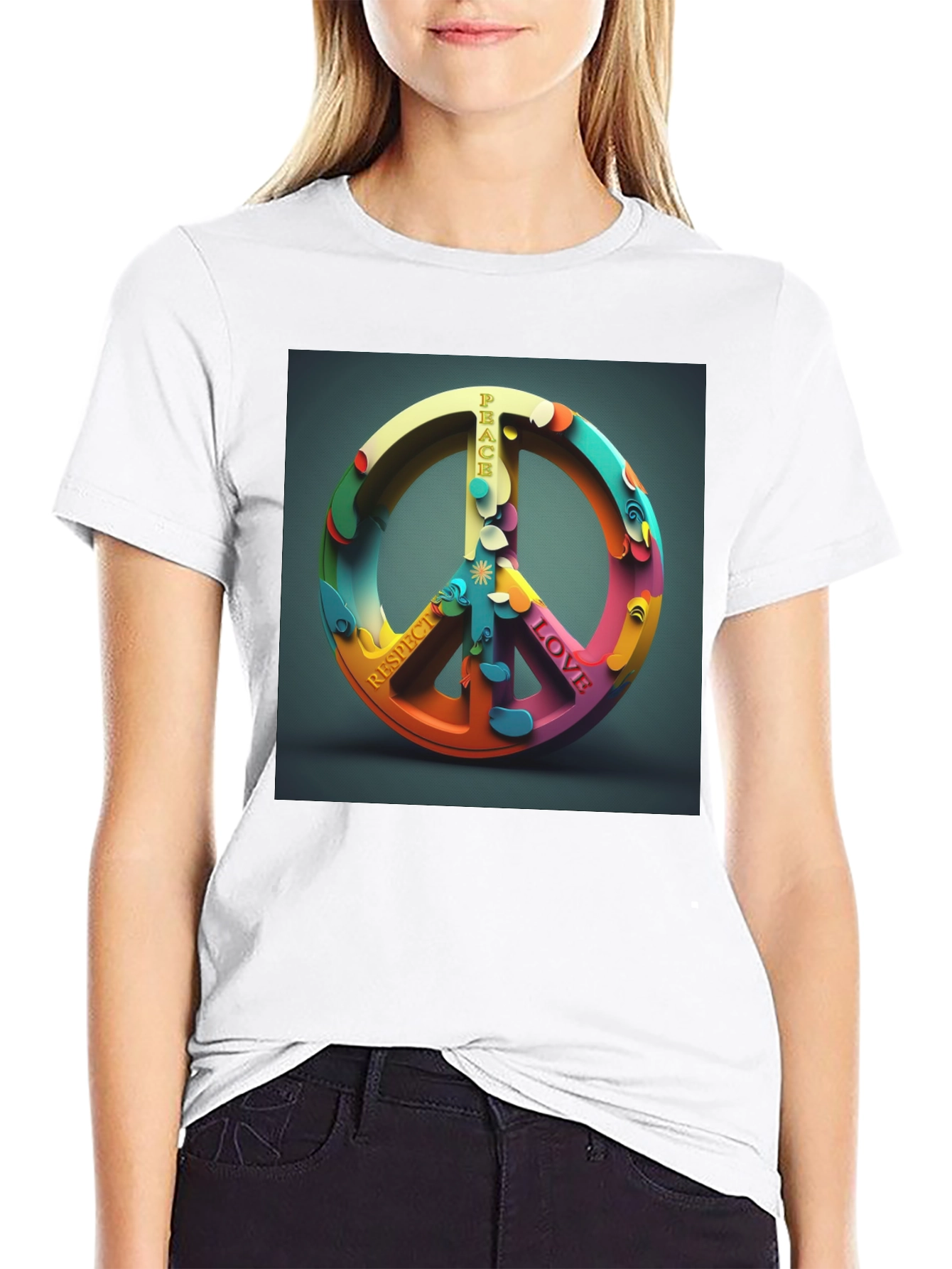 Peace Sign Graphic T-Shirt - Love & Respect