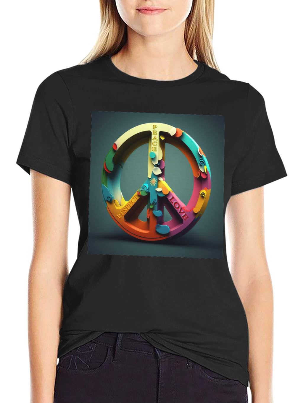 Peace Sign Graphic T-Shirt - Love & Respect