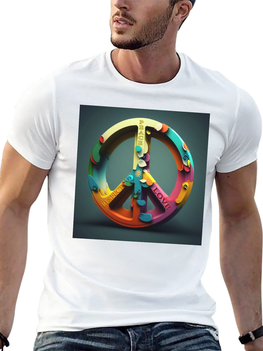 Peace Sign Graphic T-Shirt - Love & Respect
