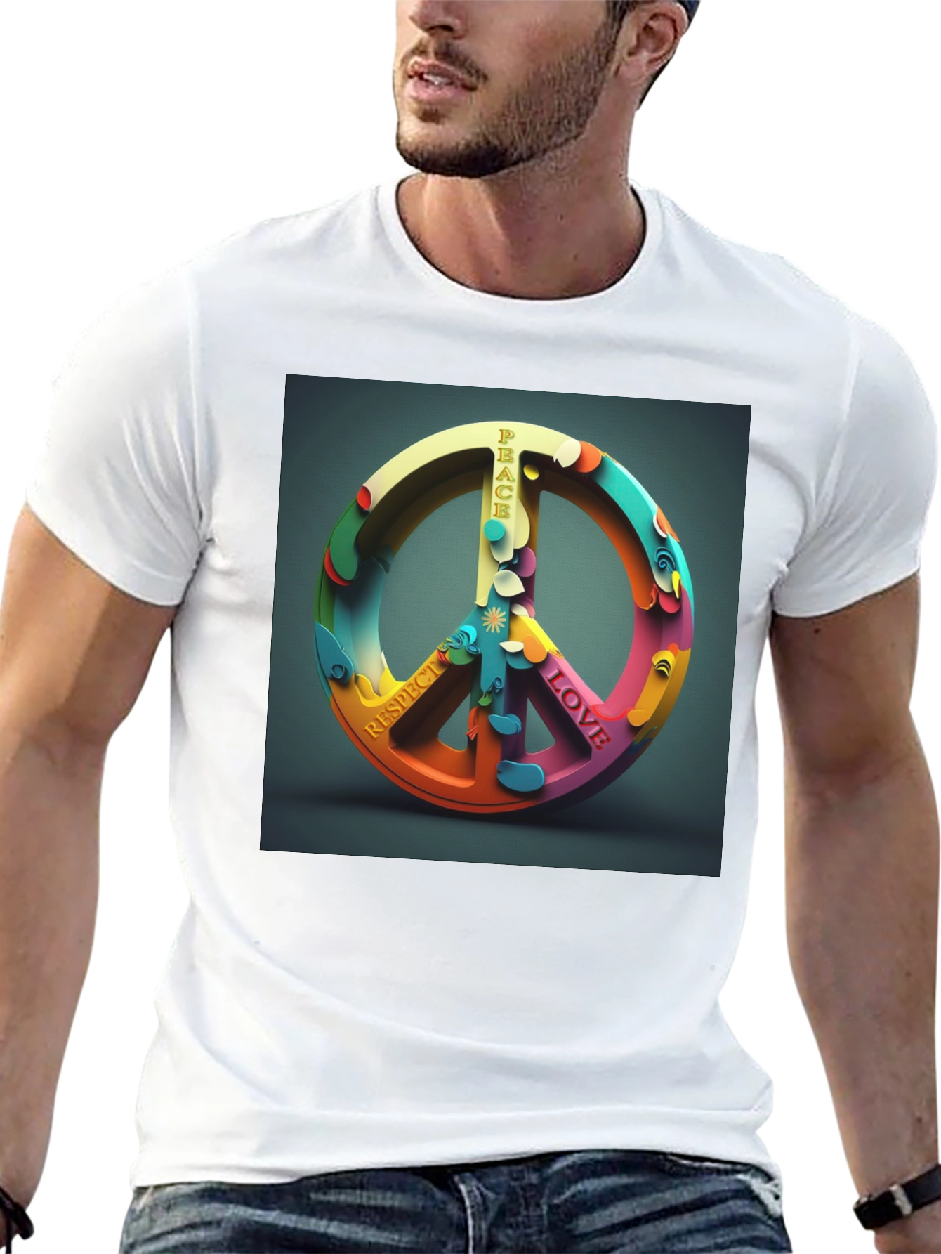 Peace Sign Graphic T-Shirt - Love & Respect
