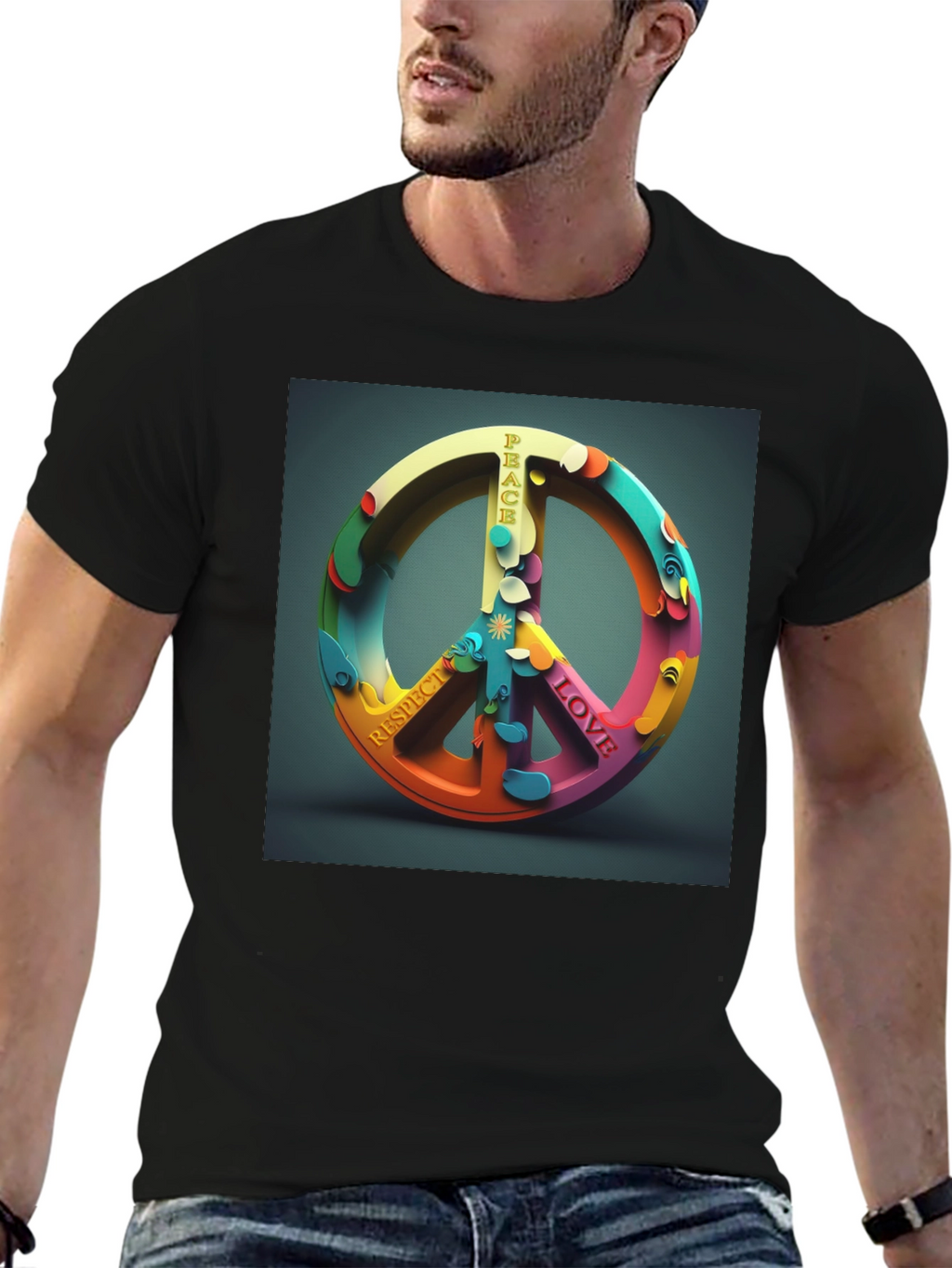 Peace Sign Graphic T-Shirt - Love & Respect