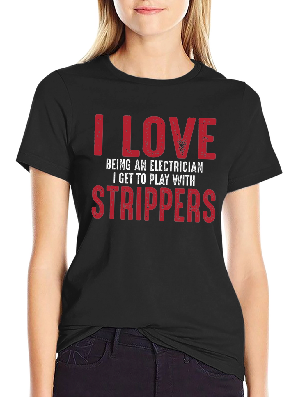 Electrician Strippers T-Shirt Funny Joke