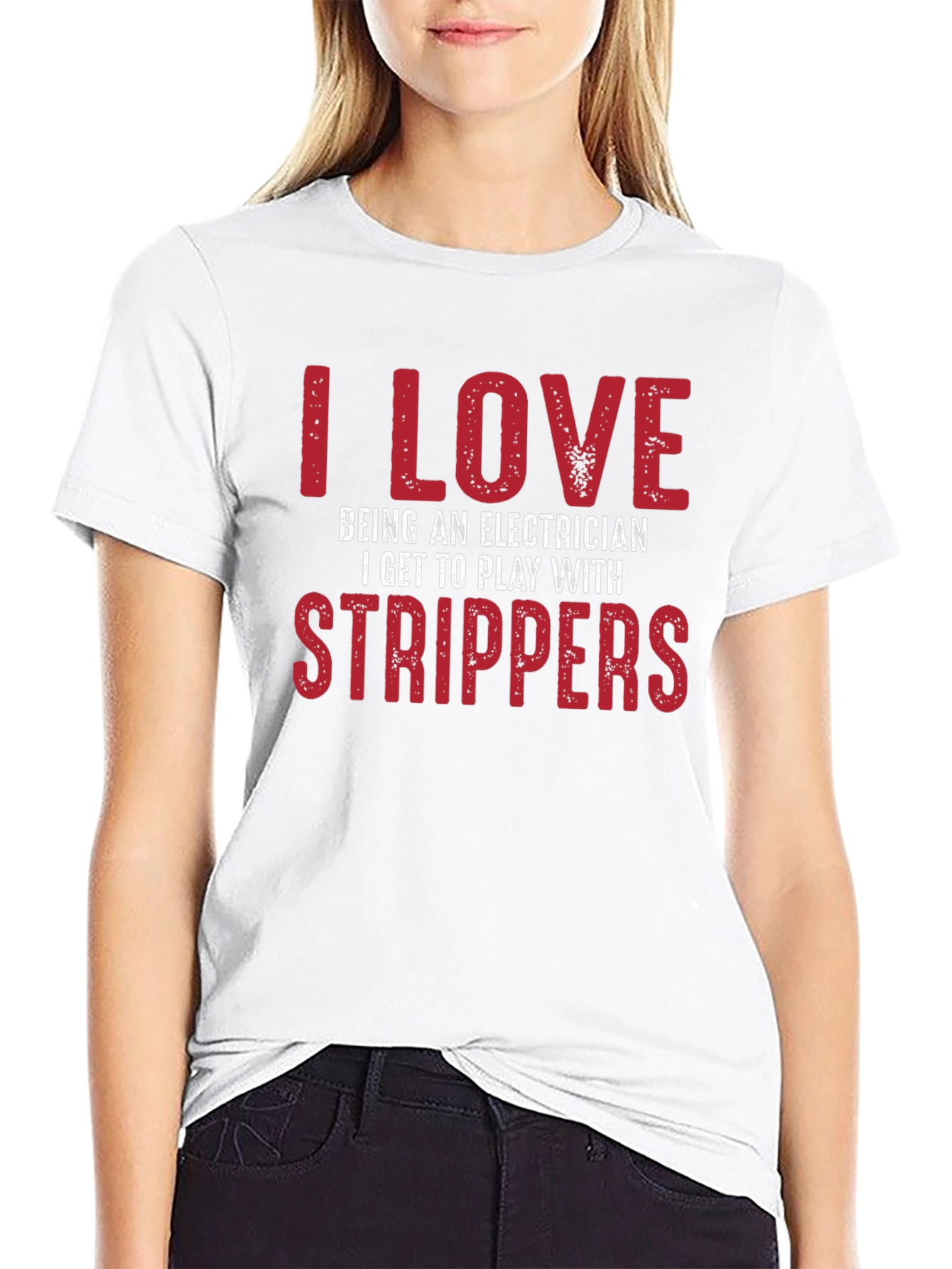 Electrician Strippers T-Shirt Funny Joke