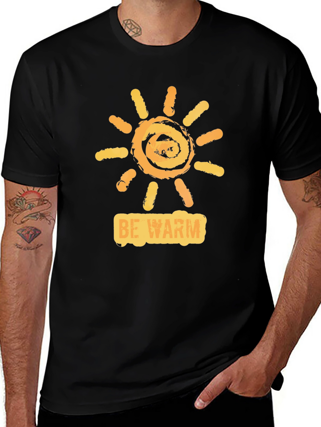 Be Warm Sun Graphic Tee - Casual Comfort