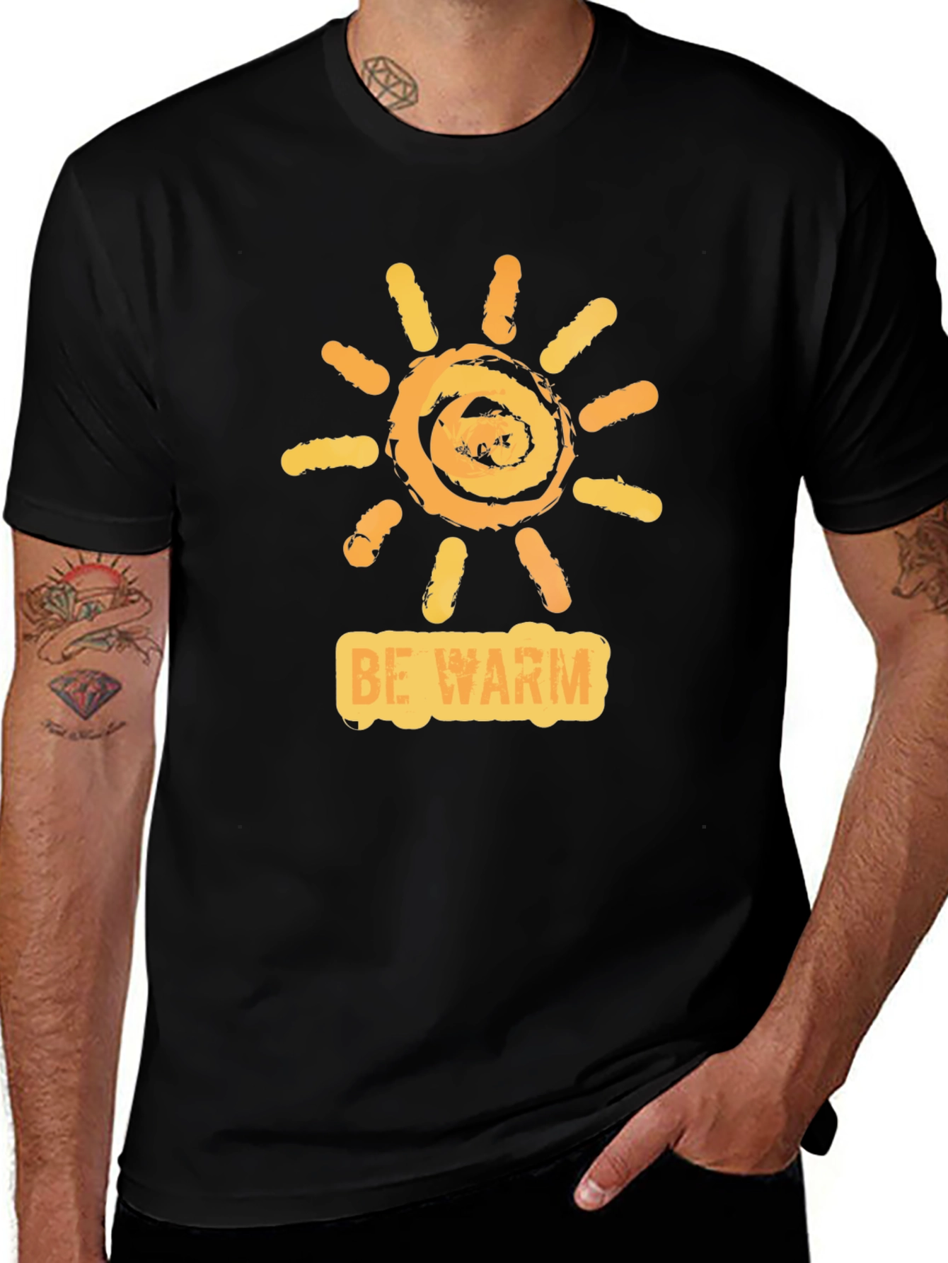 Be Warm Sun Graphic Tee - Casual Comfort
