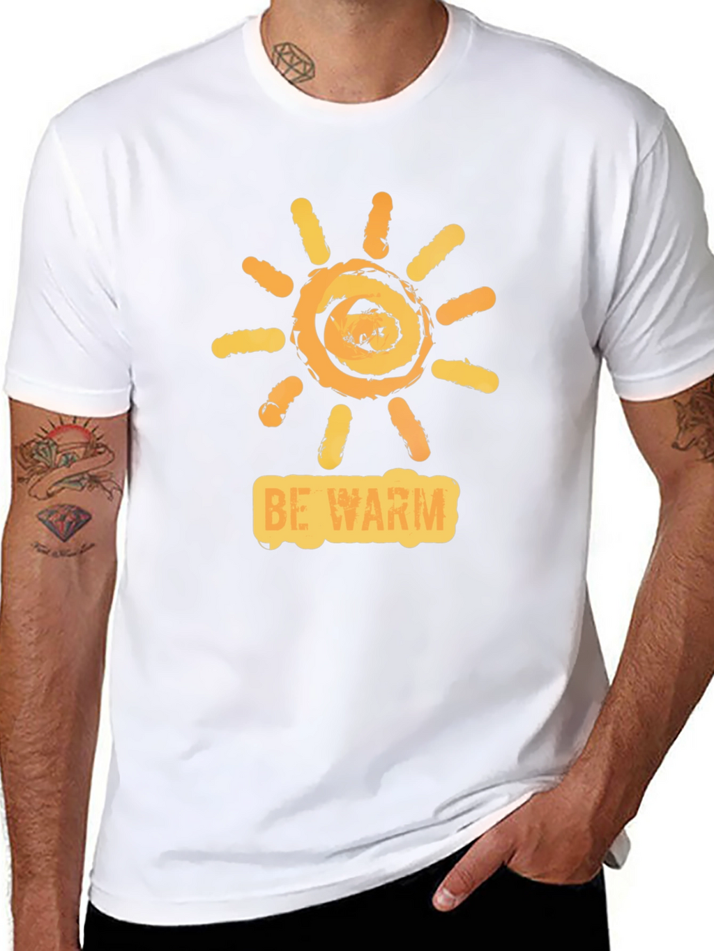 Be Warm Sun Graphic Tee - Casual Comfort