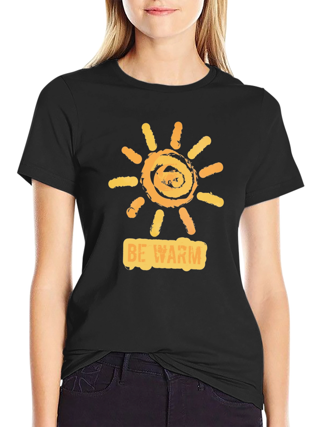 Be Warm Sun Graphic Tee - Casual Comfort