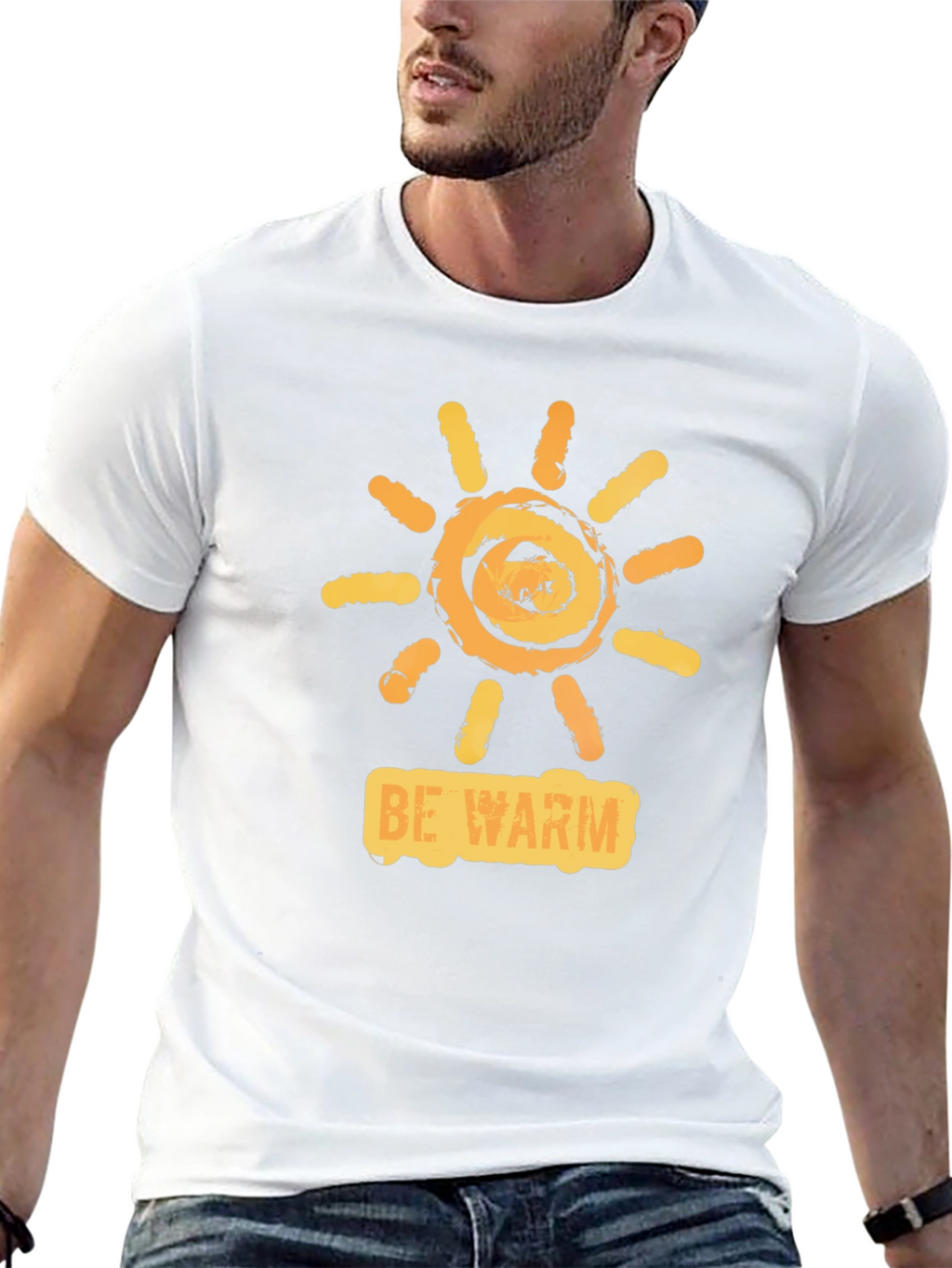 Be Warm Sun Graphic Tee - Casual Comfort