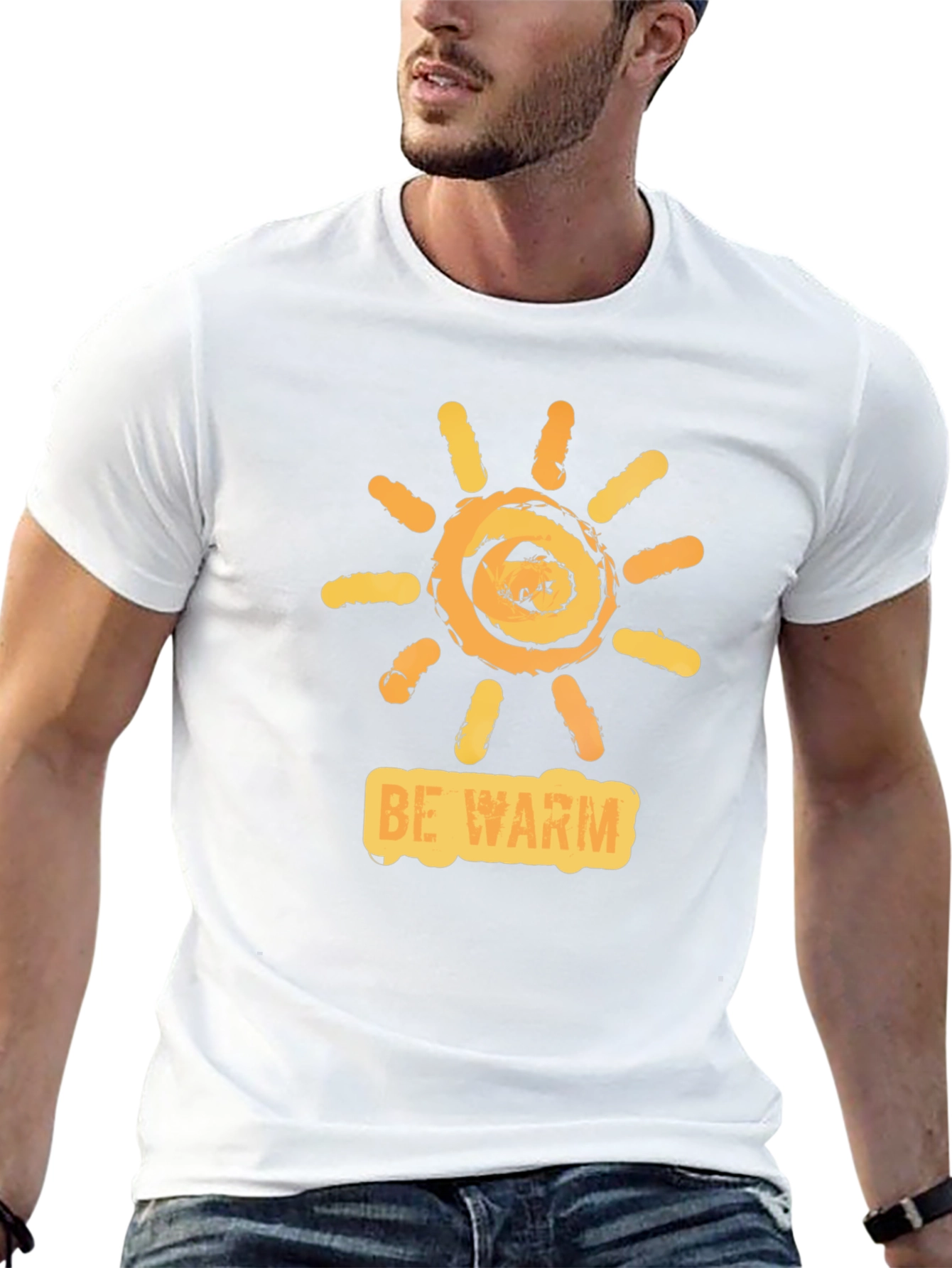 Be Warm Sun Graphic Tee - Casual Comfort