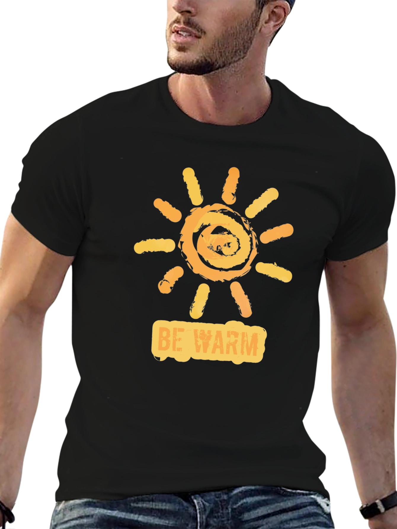Be Warm Sun Graphic Tee - Casual Comfort