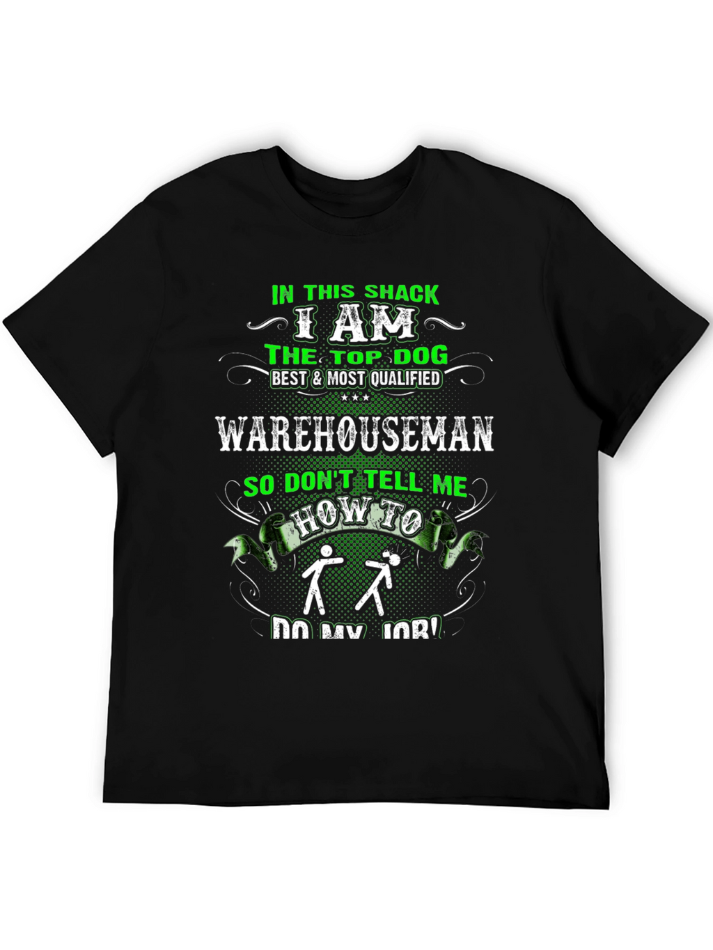 Top Dog Warehouseman Black T-Shirt