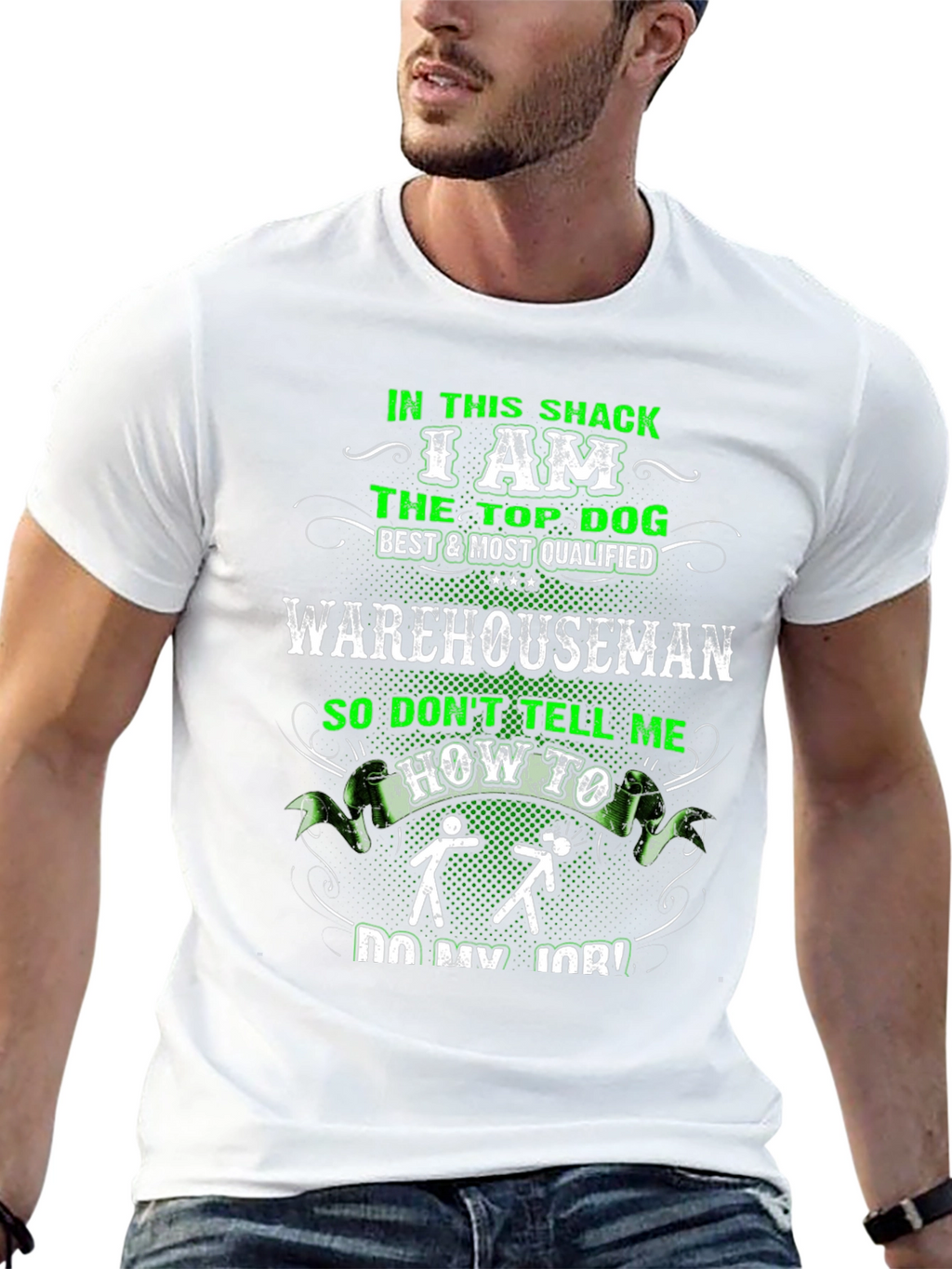 Top Dog Warehouseman Black T-Shirt