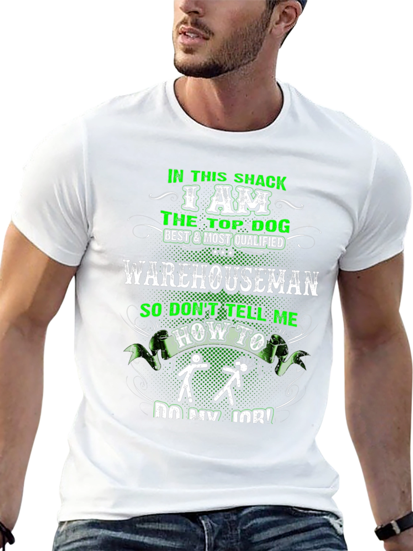 Top Dog Warehouseman Black T-Shirt