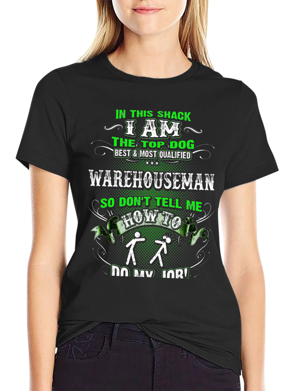 Top Dog Warehouseman Black T-Shirt