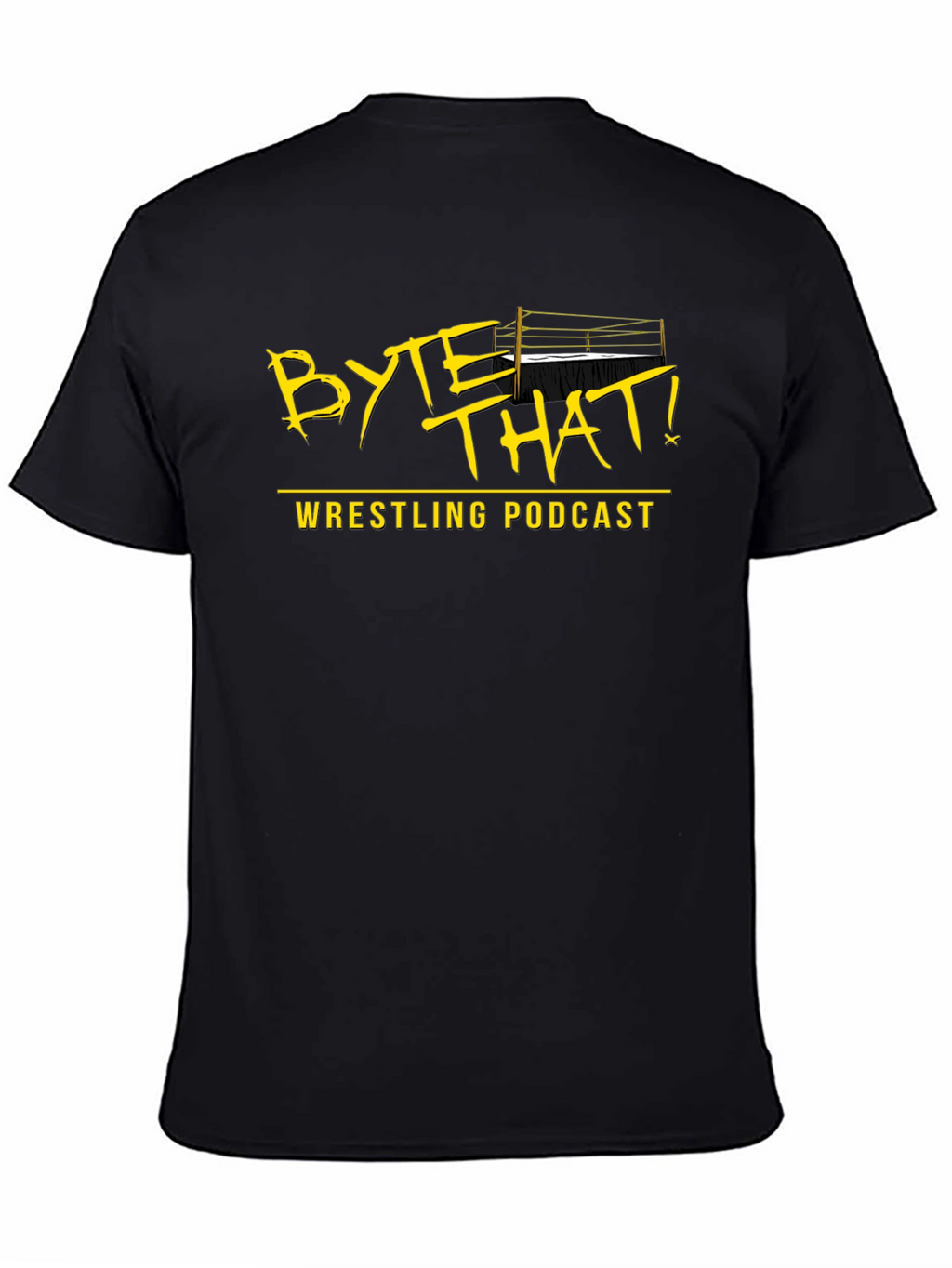 Byte That! Wrestling Podcast Black T-Shirt