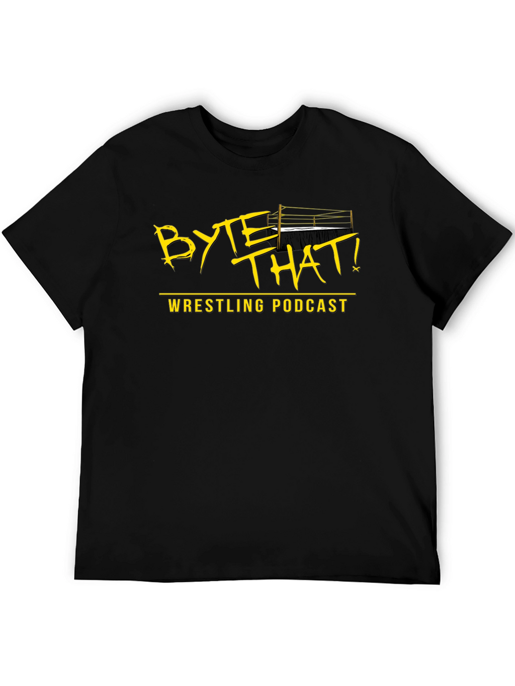 Byte That! Wrestling Podcast Black T-Shirt