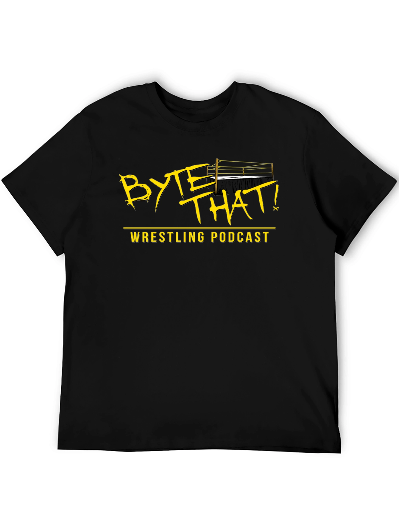 Byte That! Wrestling Podcast Black T-Shirt