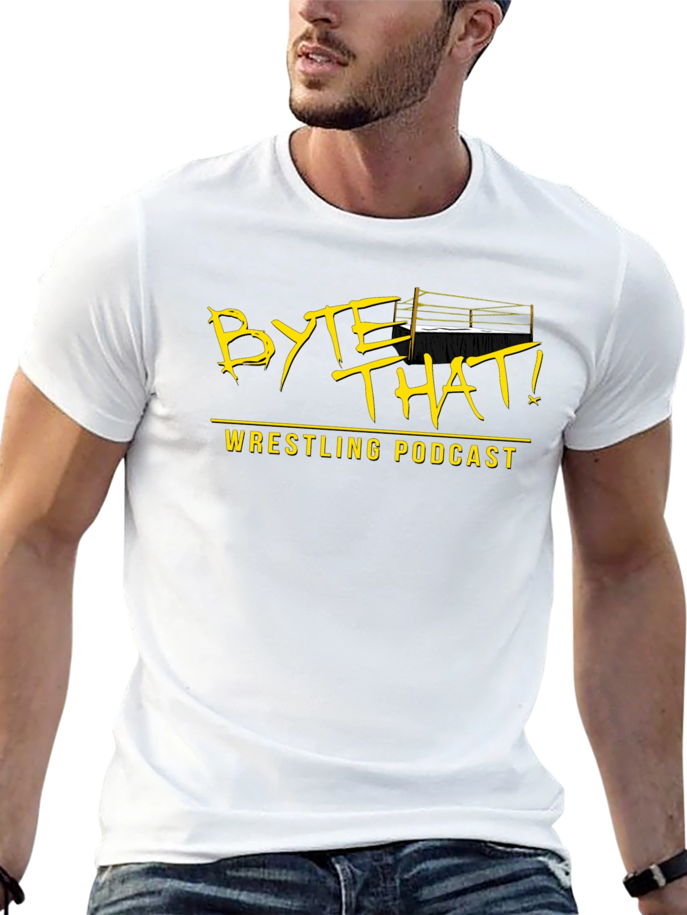Byte That! Wrestling Podcast Black T-Shirt