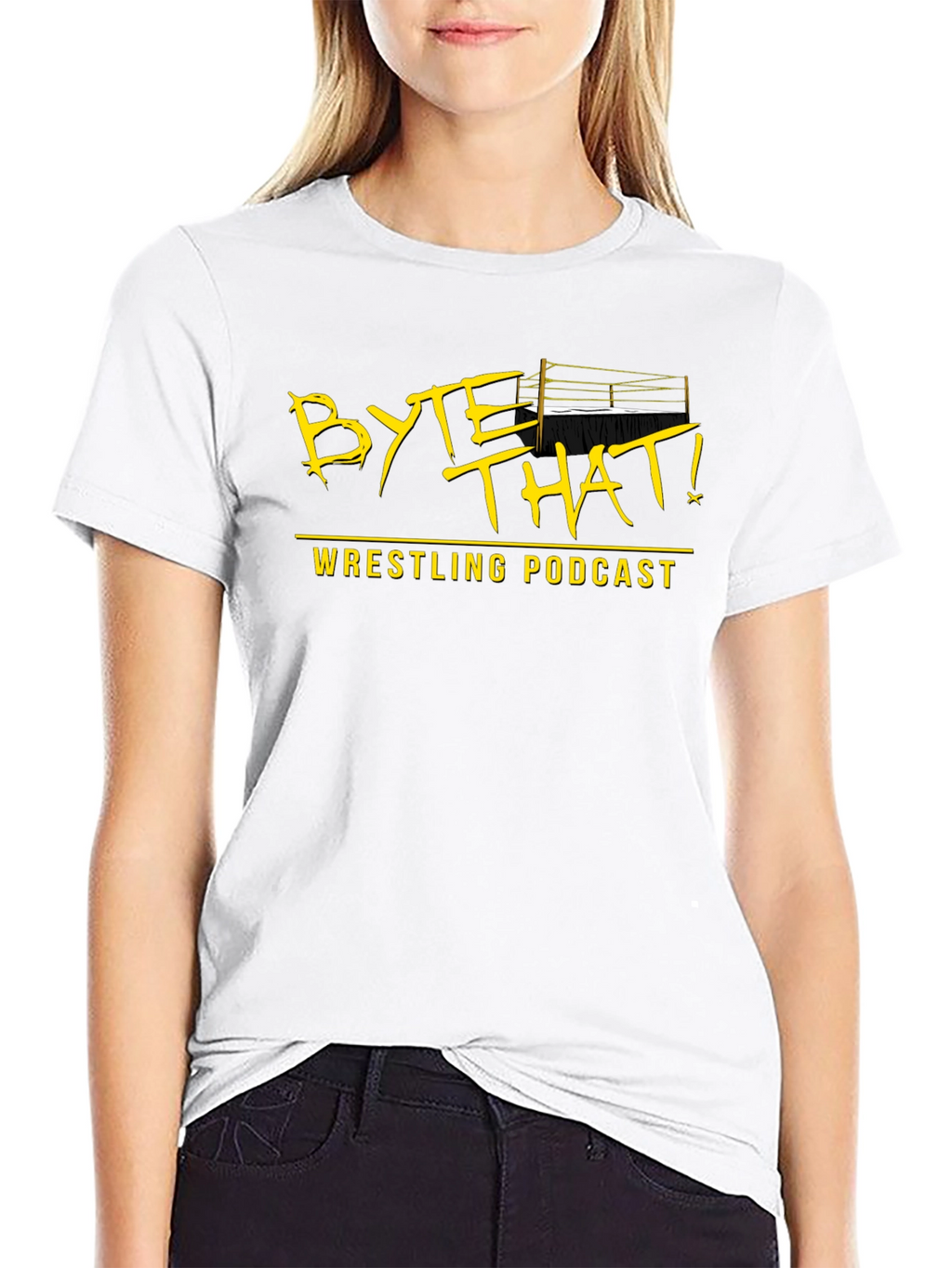 Byte That! Wrestling Podcast Black T-Shirt