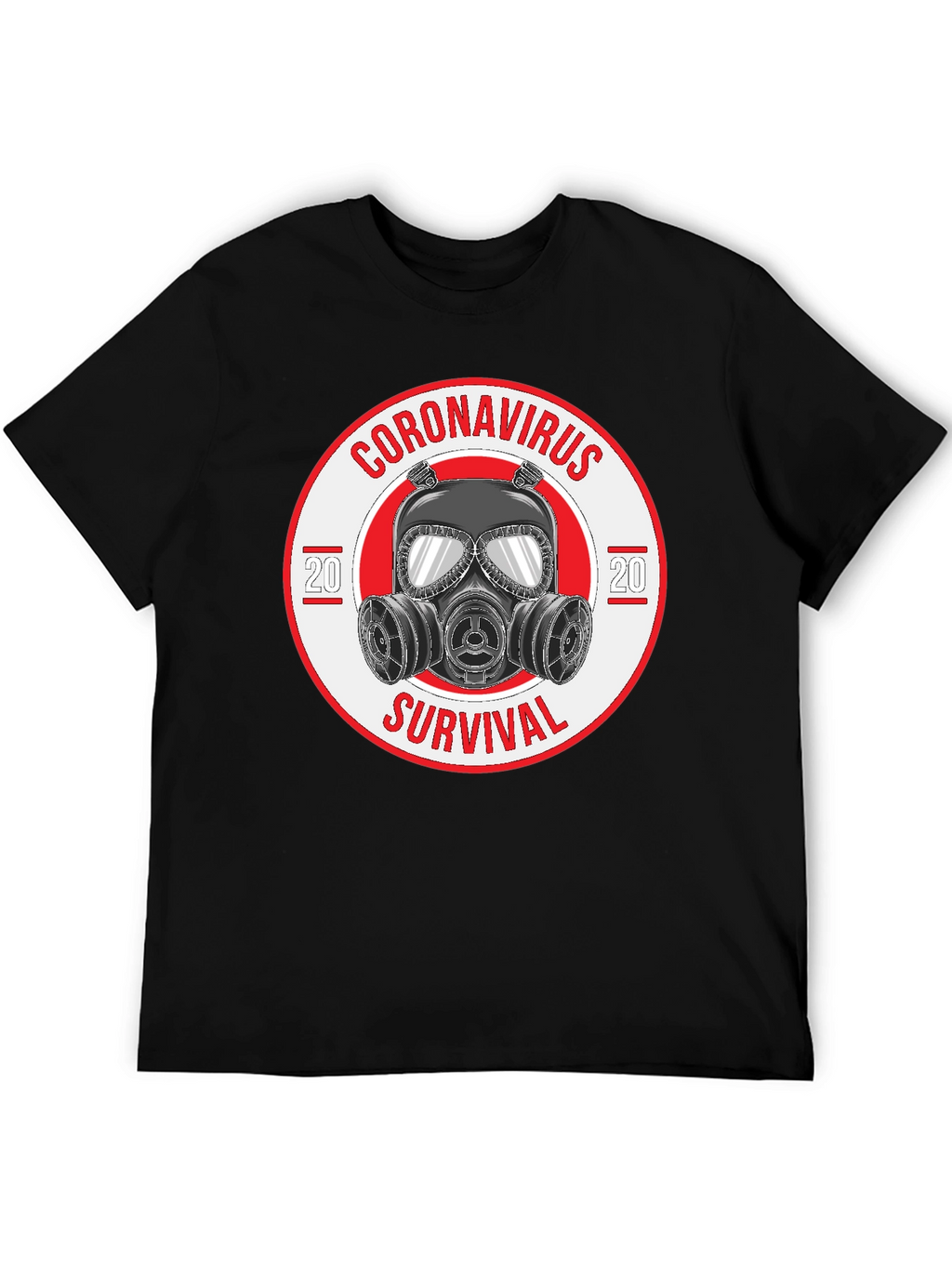 Coronavirus Survival Gas Mask Graphic T-Shirt