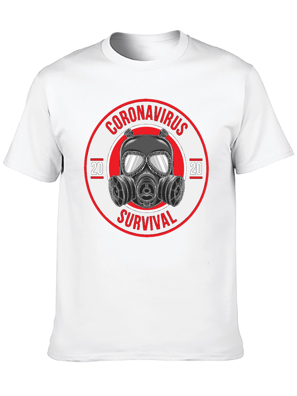 Coronavirus Survival Gas Mask Graphic T-Shirt