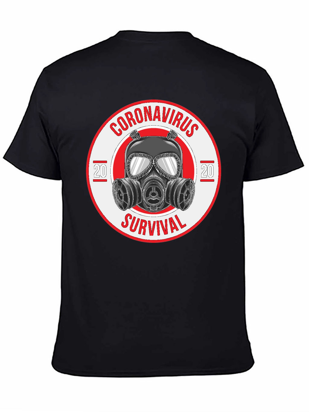 Coronavirus Survival Gas Mask Graphic T-Shirt
