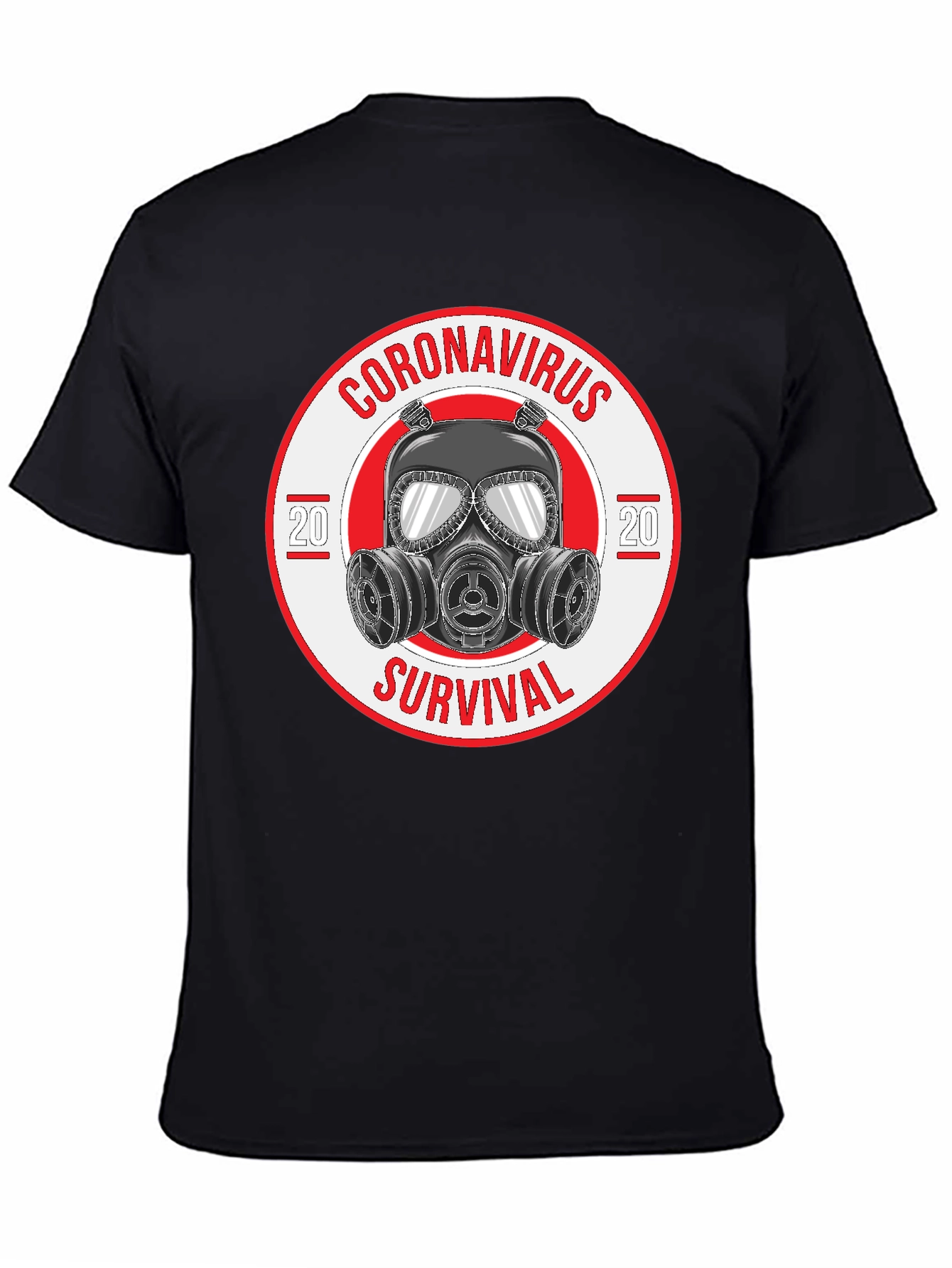 Coronavirus Survival Gas Mask Graphic T-Shirt