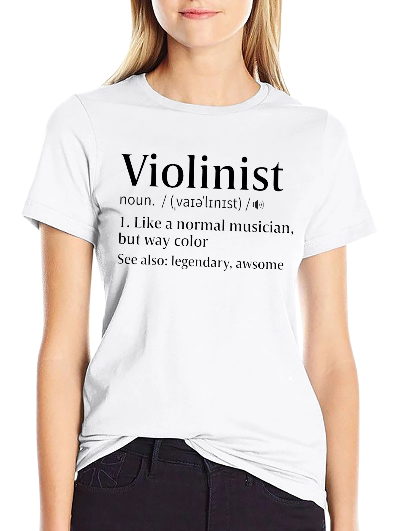 Violinist Definition T-Shirt - Musician Humor Tee