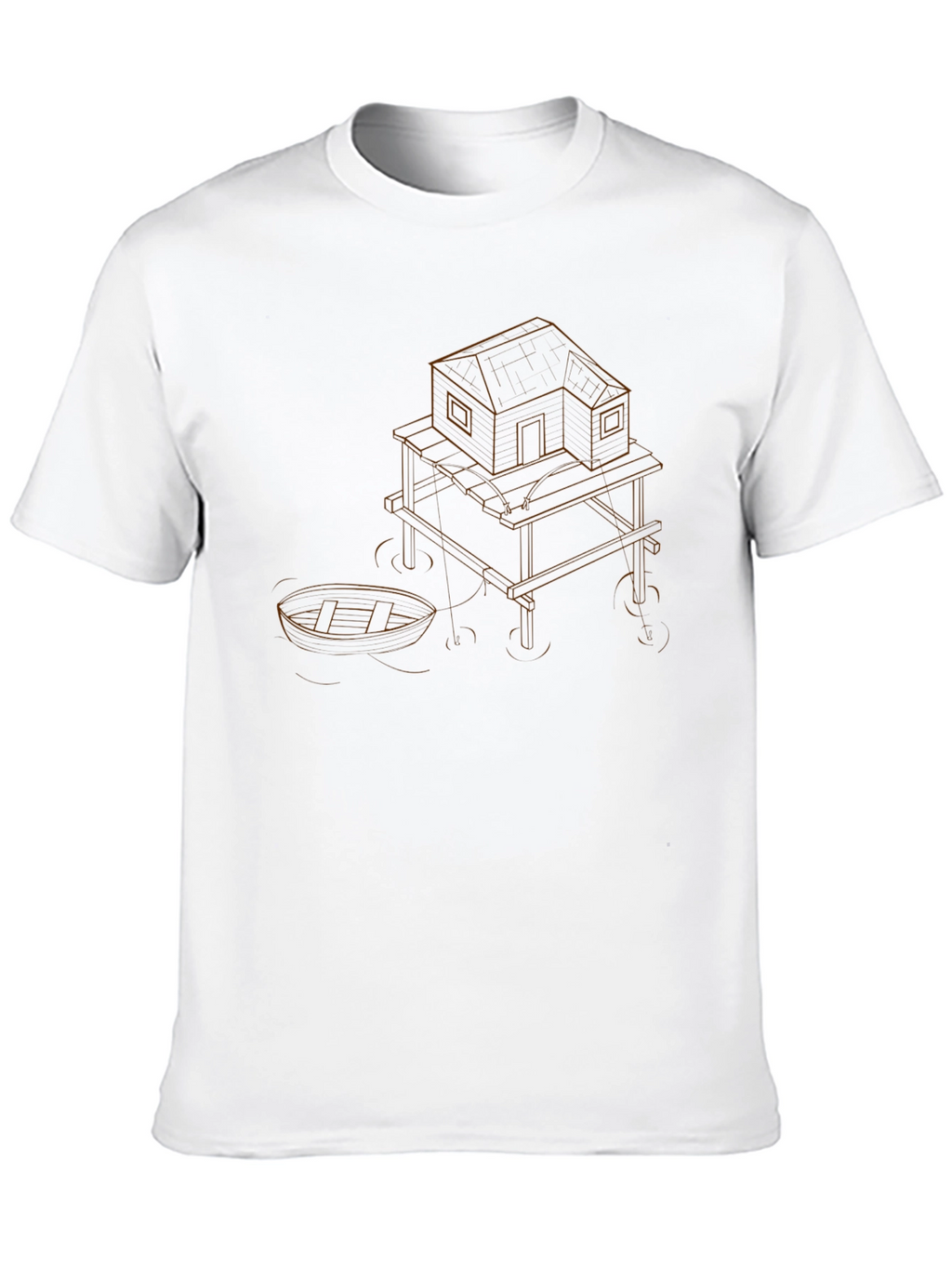 Unique Graphic Tee - Boat House