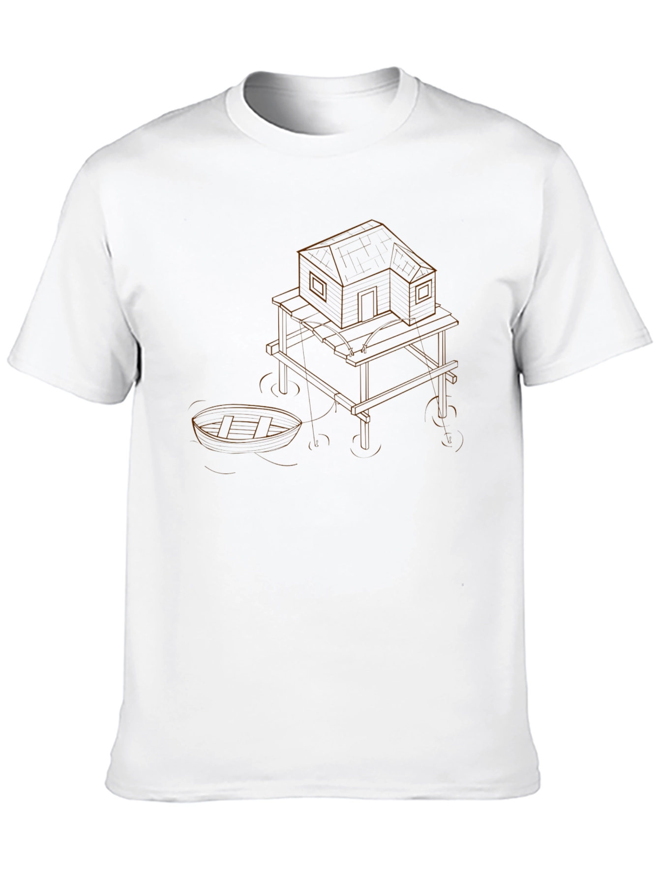 Unique Graphic Tee - Boat House