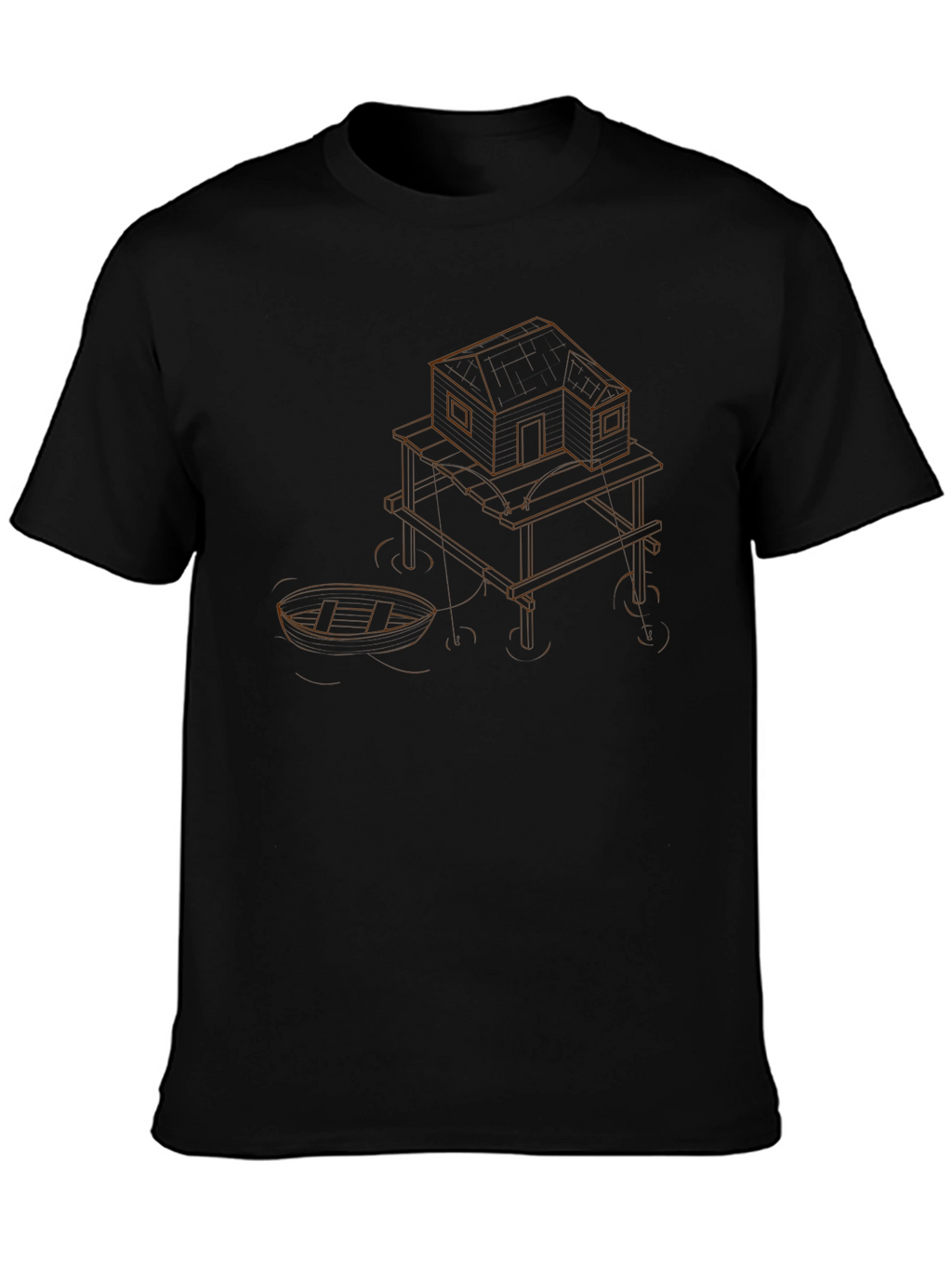 Unique Graphic Tee - Boat House