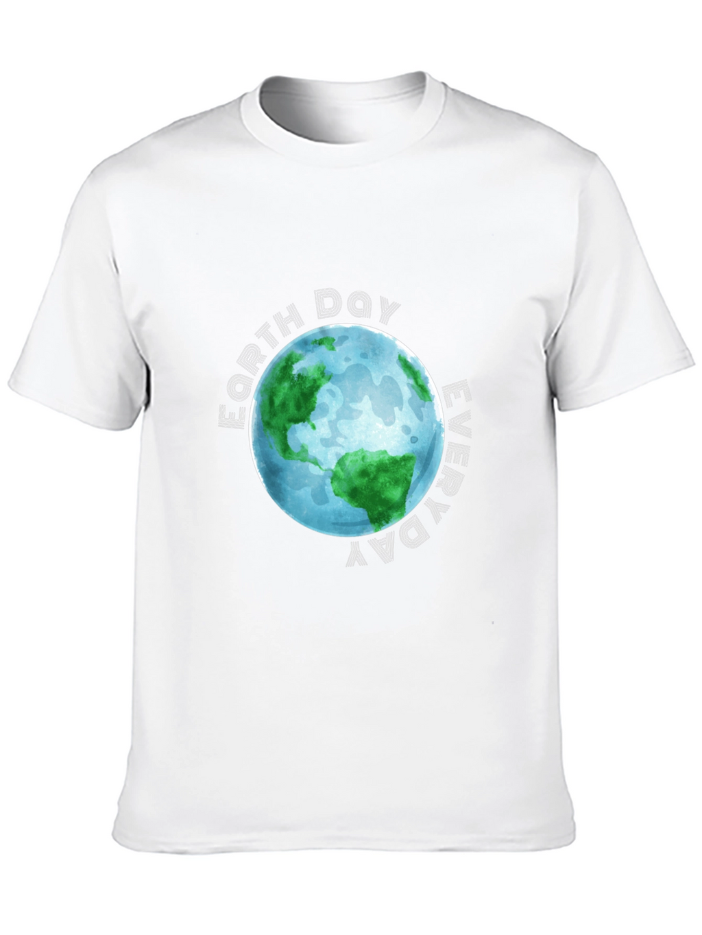 Earth Day Everyday Black Graphic T-Shirt