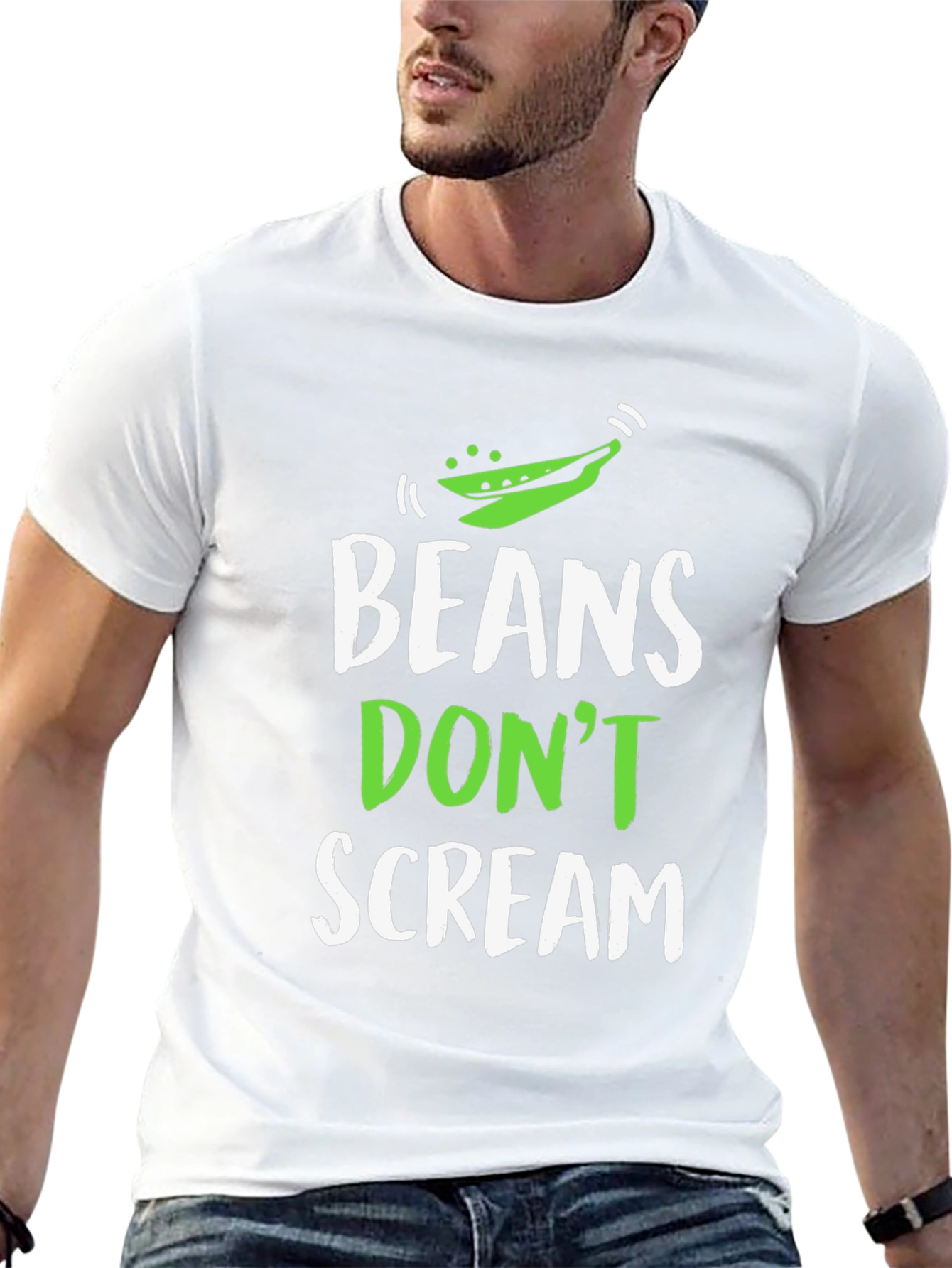 Beans Dont Scream Funny Vegan T-Shirt