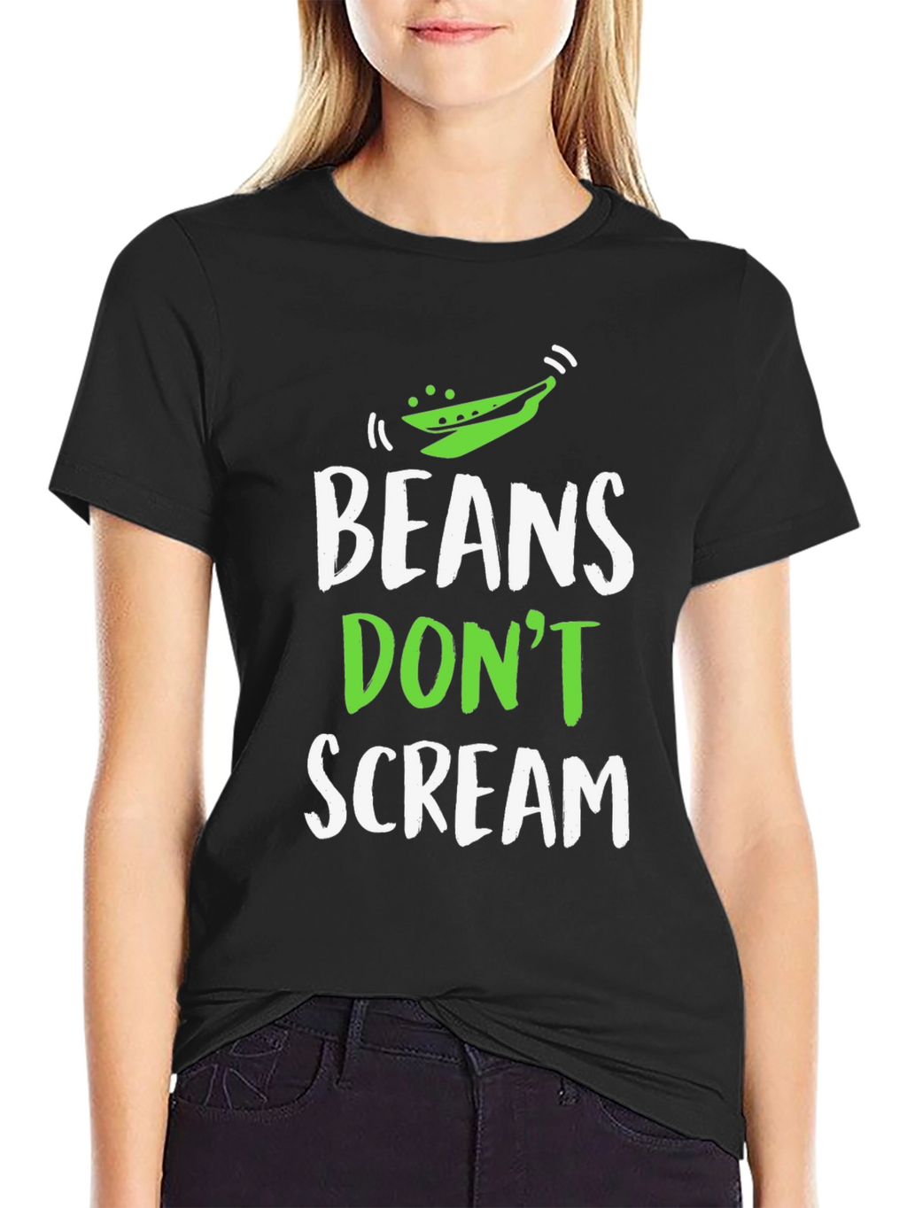 Beans Dont Scream Funny Vegan T-Shirt