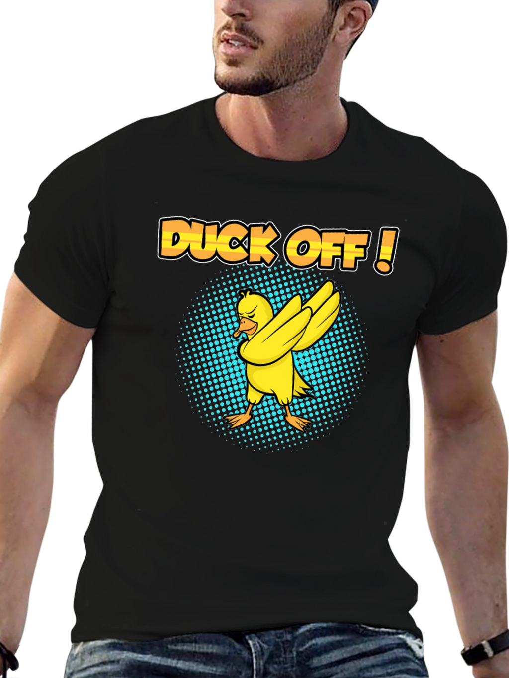 Duck Off! T-Shirt - Humorous Dabbing Duck Design