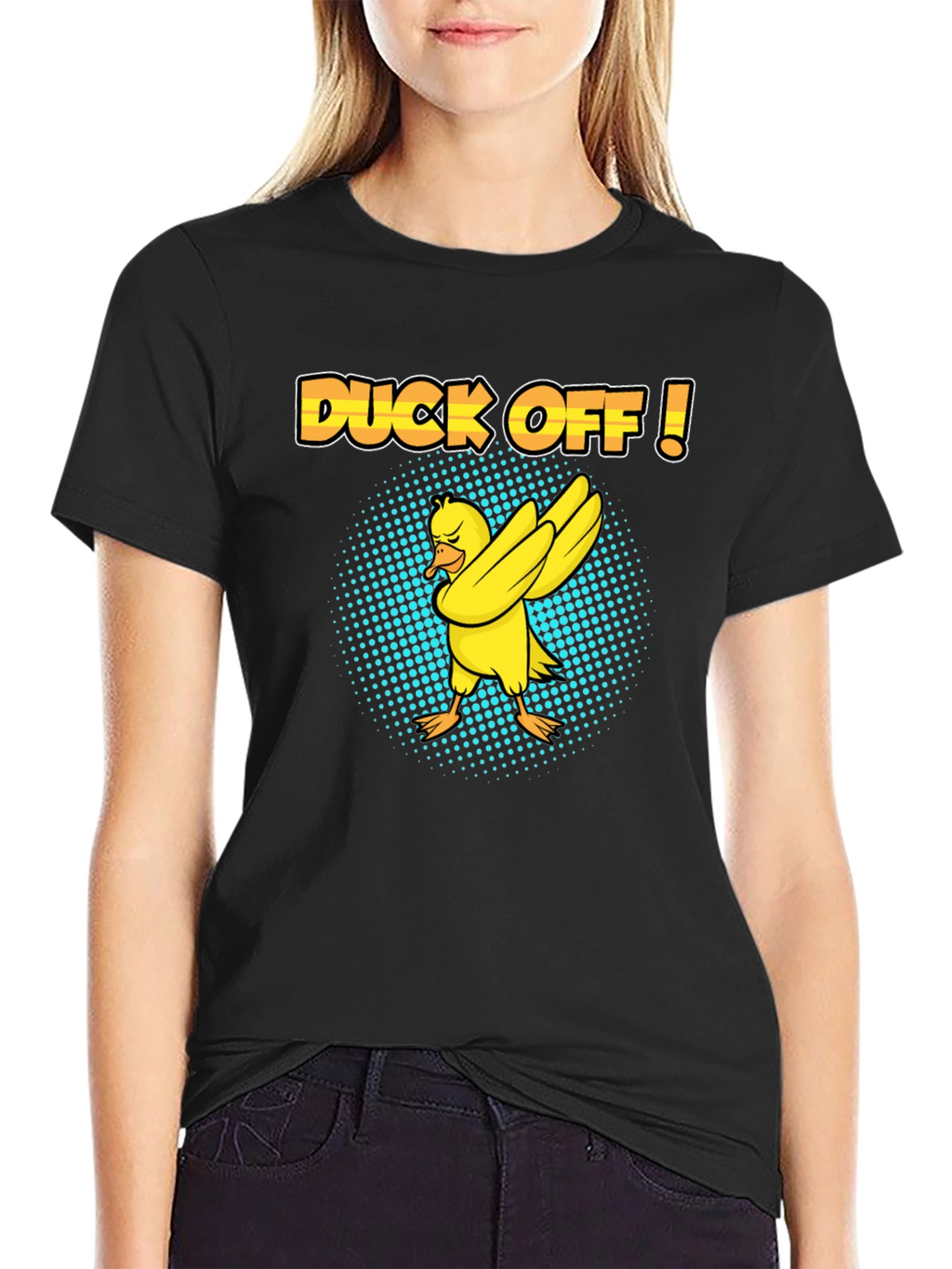 Duck Off! T-Shirt - Humorous Dabbing Duck Design