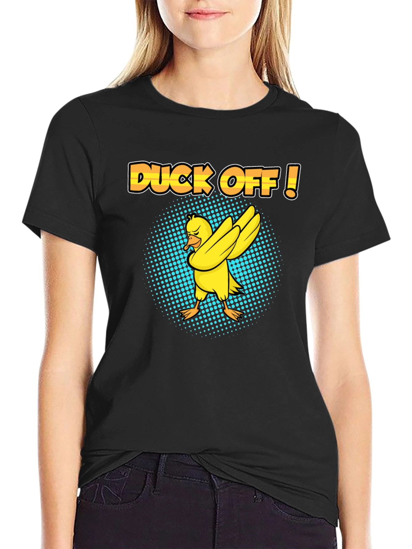Duck Off! T-Shirt - Humorous Dabbing Duck Design