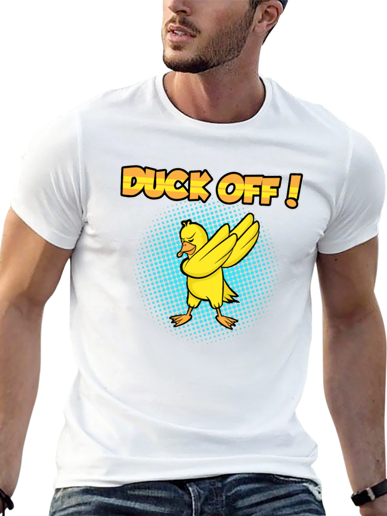 Duck Off! T-Shirt - Humorous Dabbing Duck Design