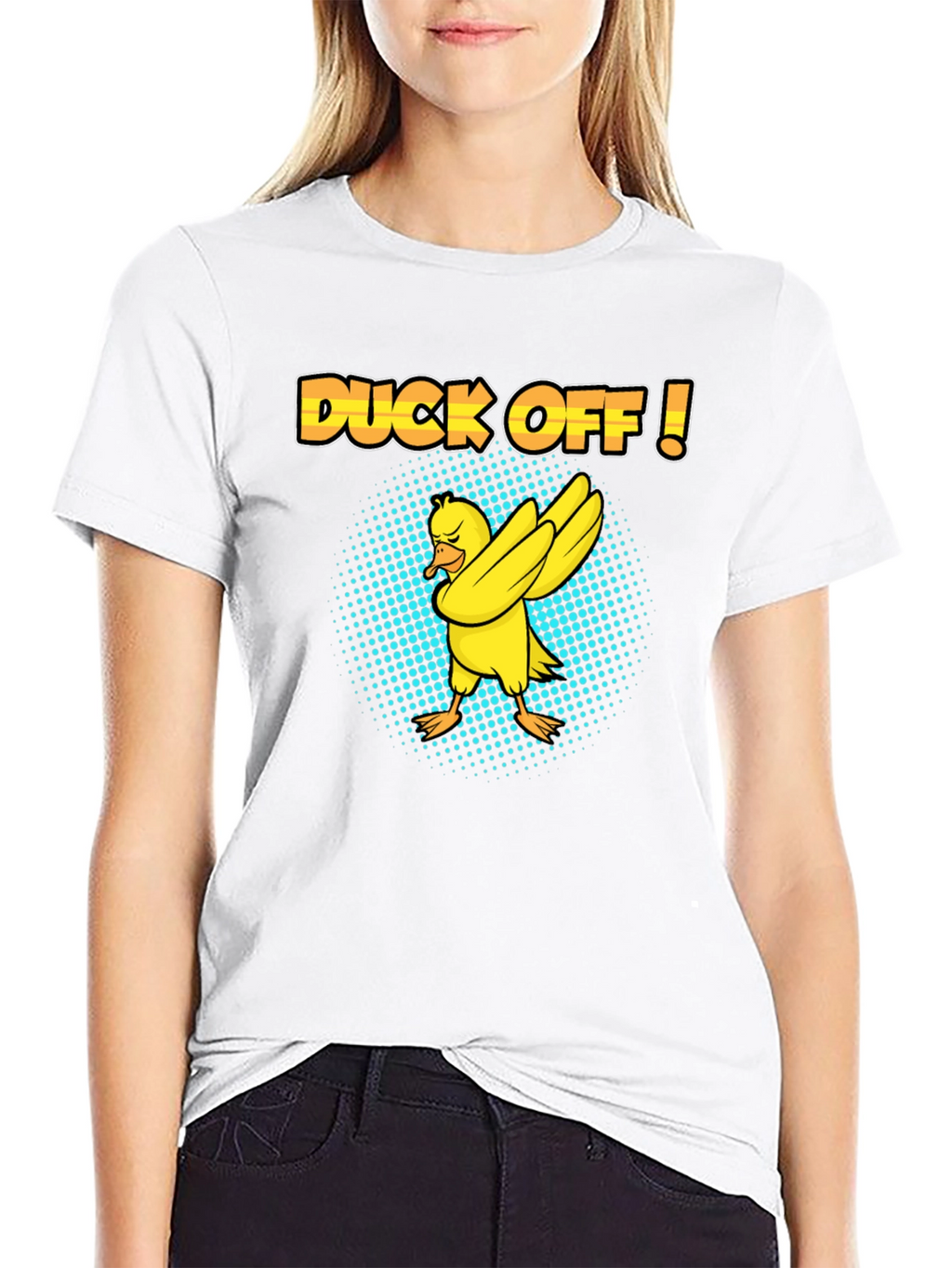 Duck Off! T-Shirt - Humorous Dabbing Duck Design