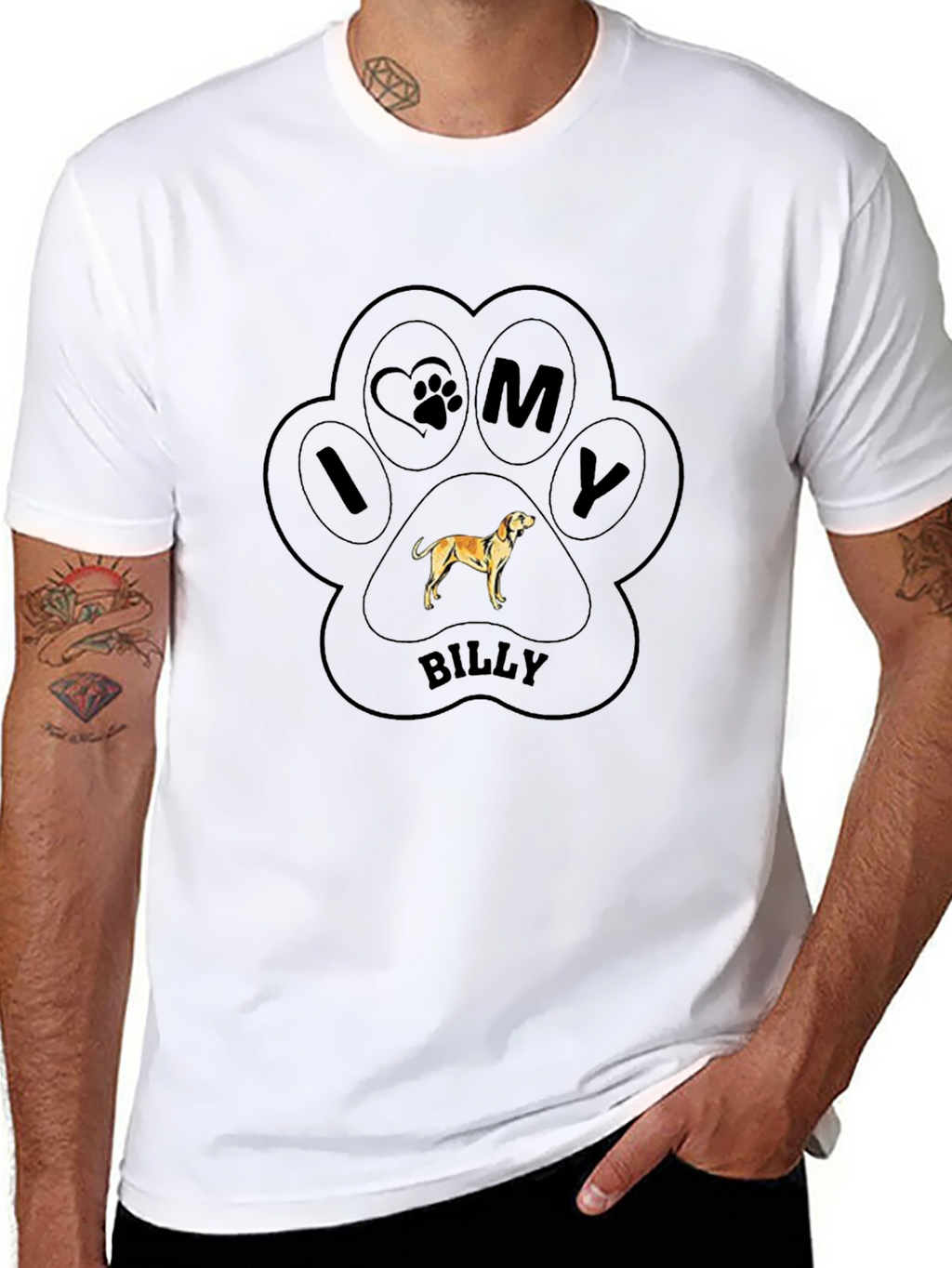 I Love My Billy Dog T-Shirt