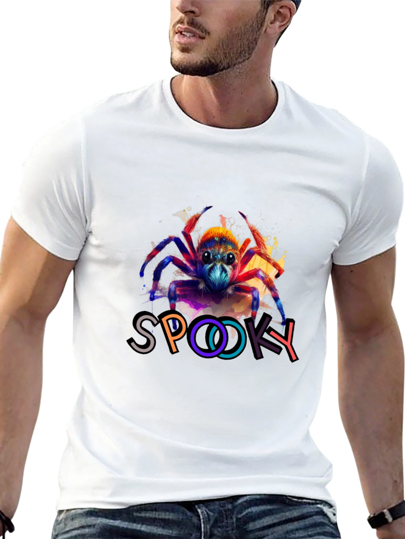 Spooky Spider Graphic T-Shirt