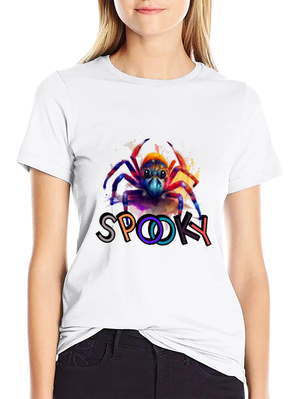 Spooky Spider Graphic T-Shirt