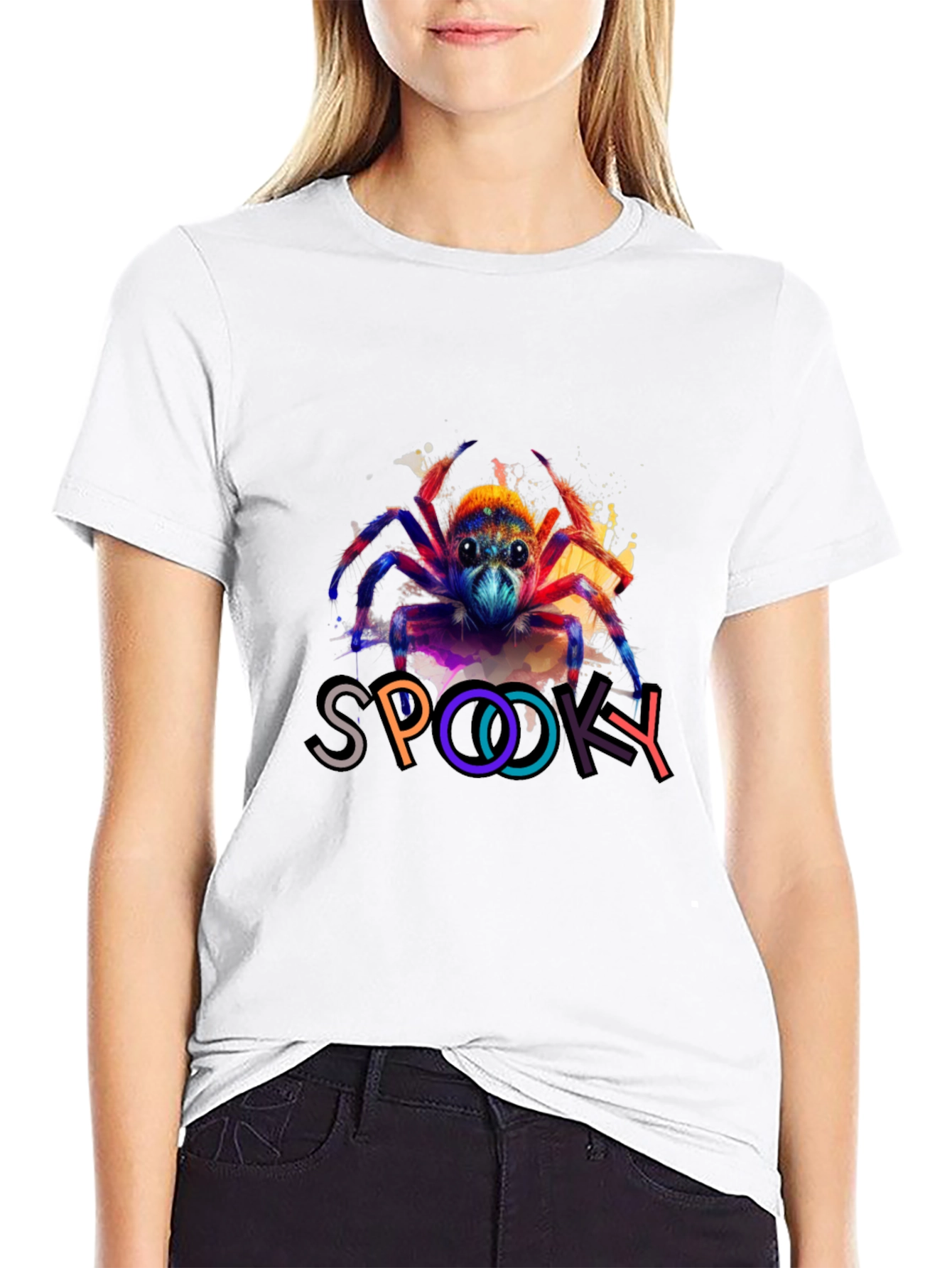Spooky Spider Graphic T-Shirt