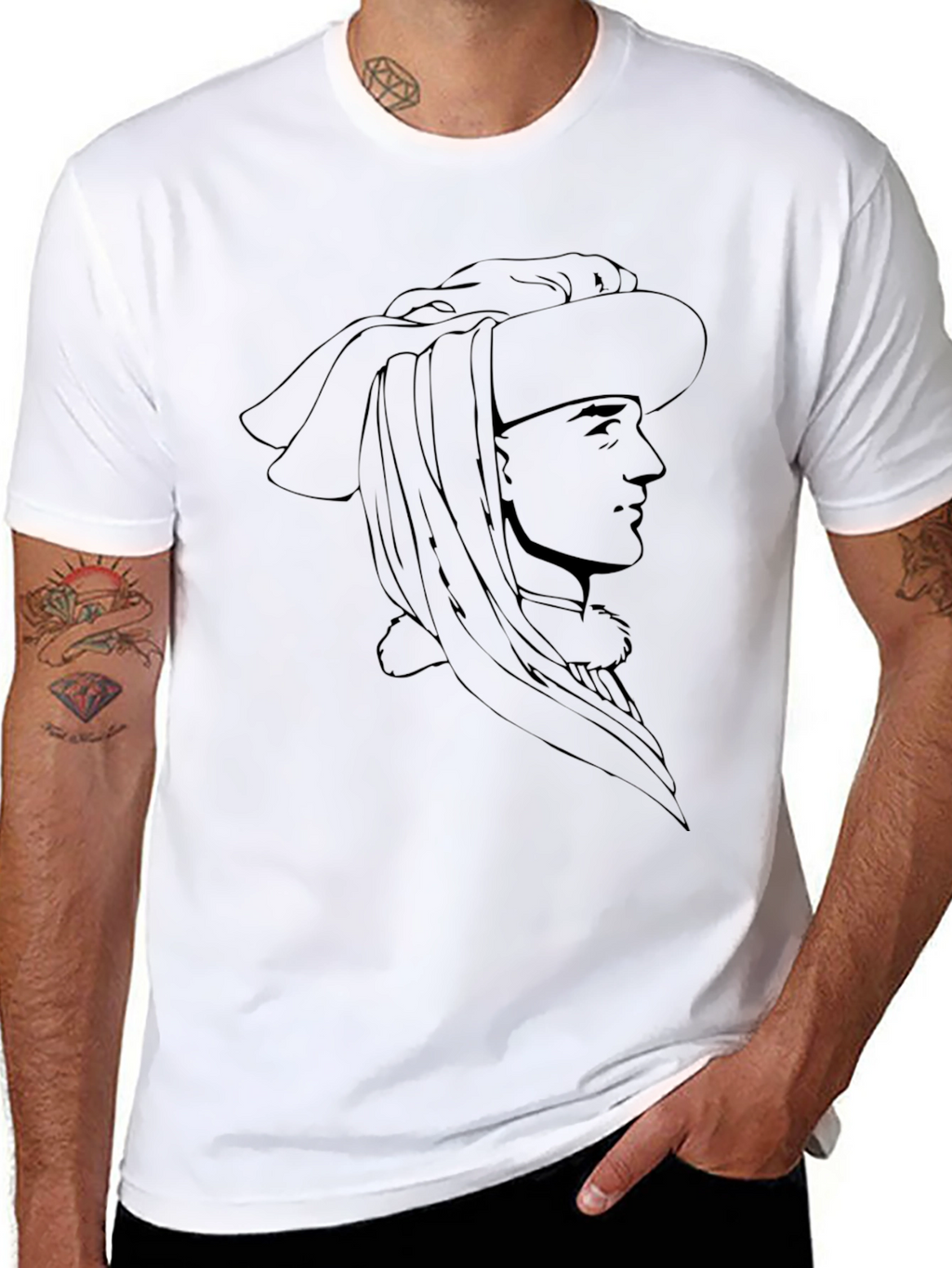 Renaissance Man Graphic Tee - Stylish Black T-Shirt