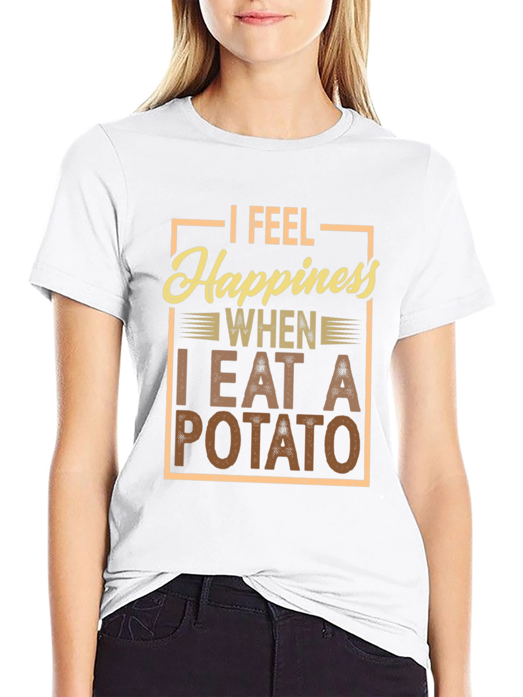 Potato Happiness T-Shirt - Funny Foodie Tee