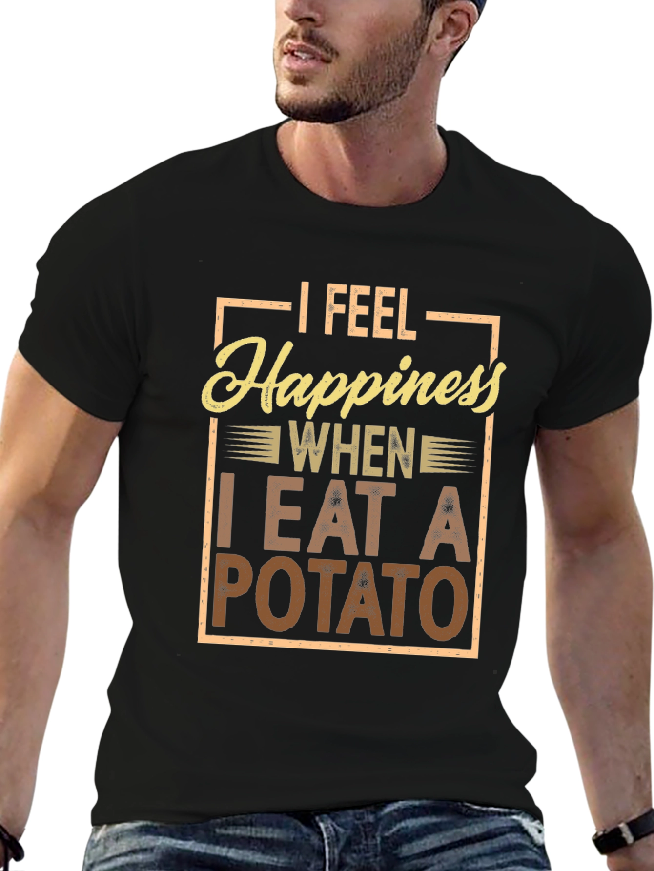 Potato Happiness T-Shirt - Funny Foodie Tee